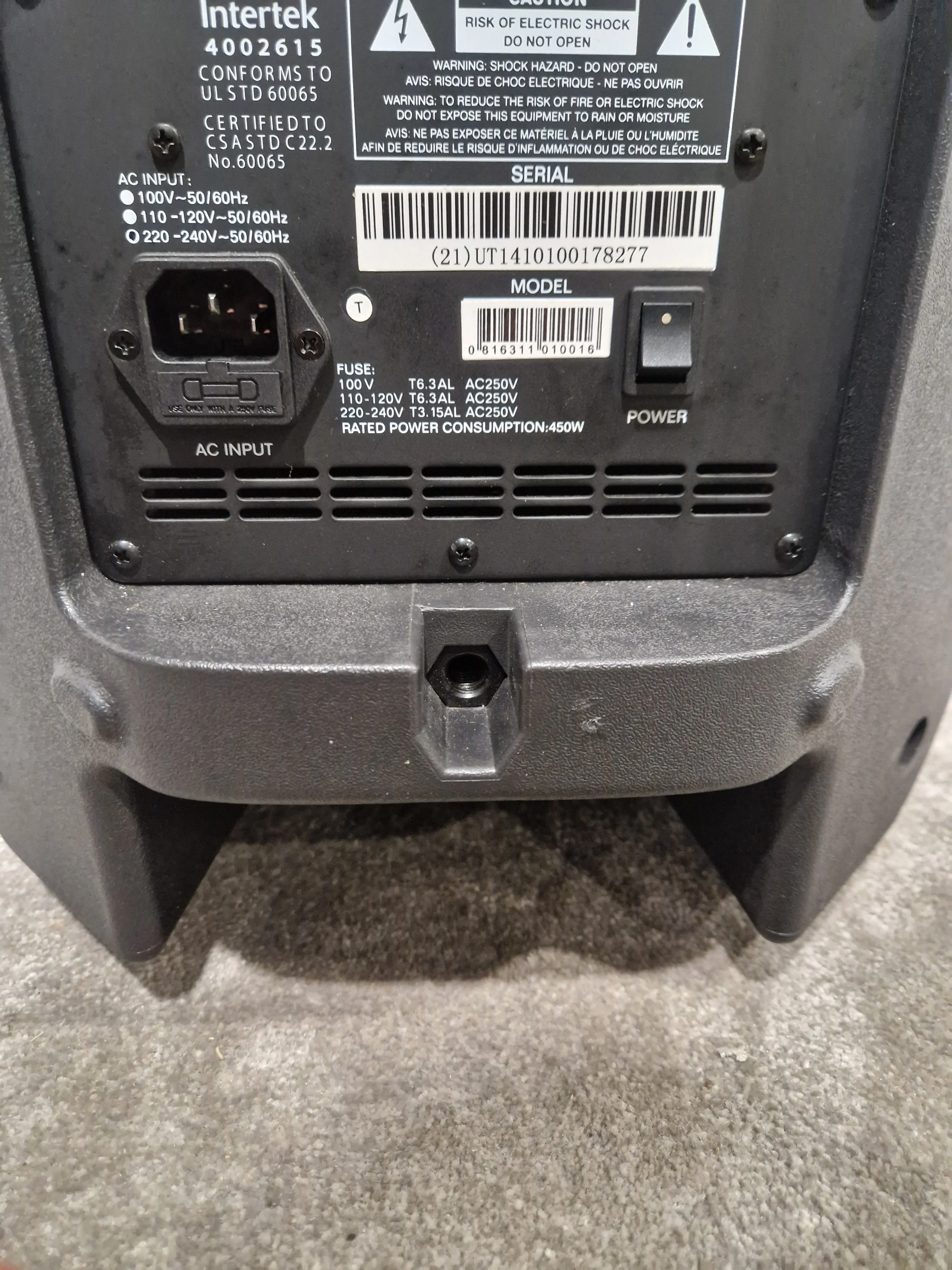 Alto TS112A Truesonic Black Speaker - 800W Active - Excellent w/ Power Cable & Soft Case - Image 12