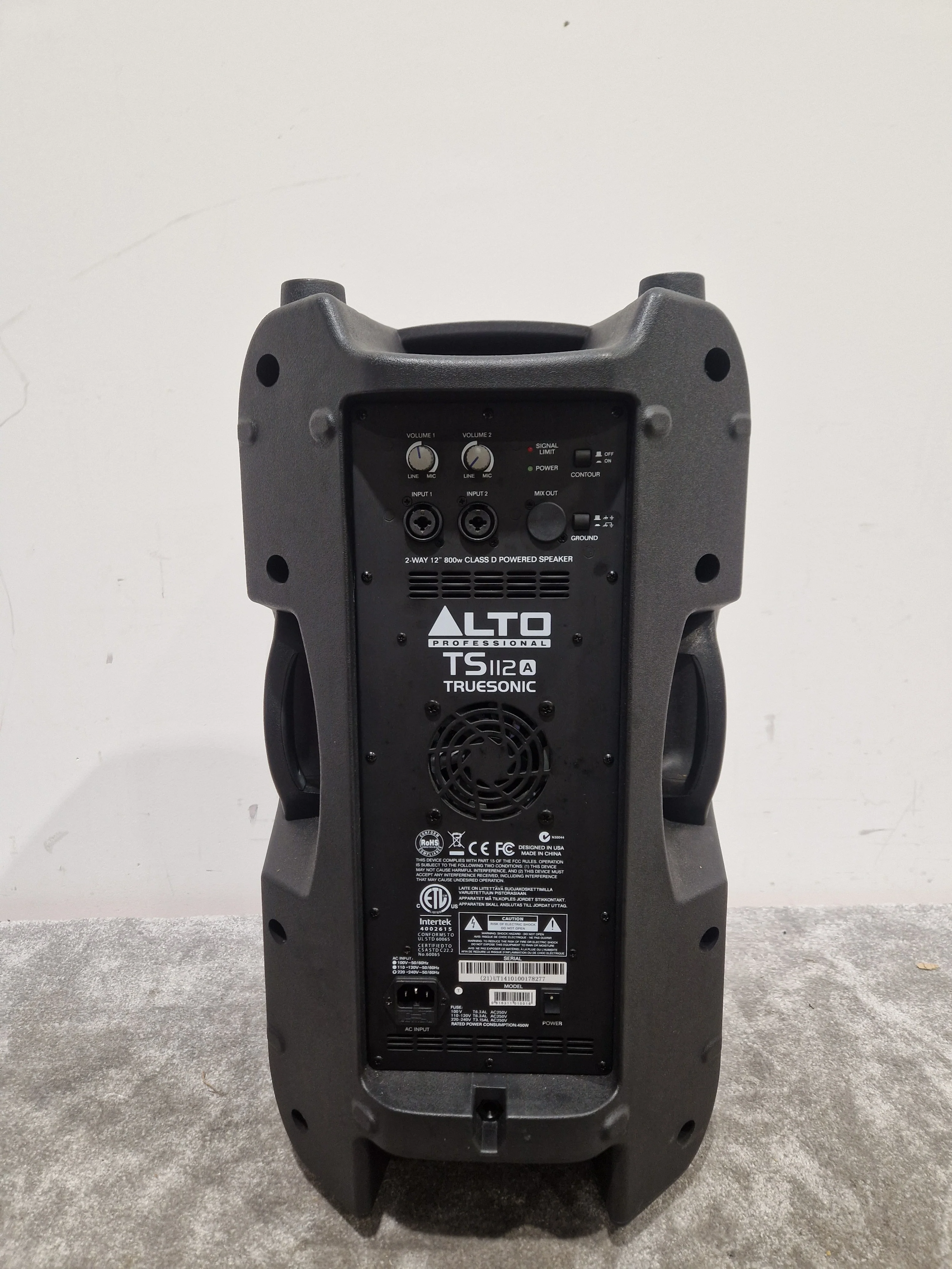 Alto TS112A Truesonic Black Speaker - 800W Active - Excellent w/ Power Cable & Soft Case - Image 8