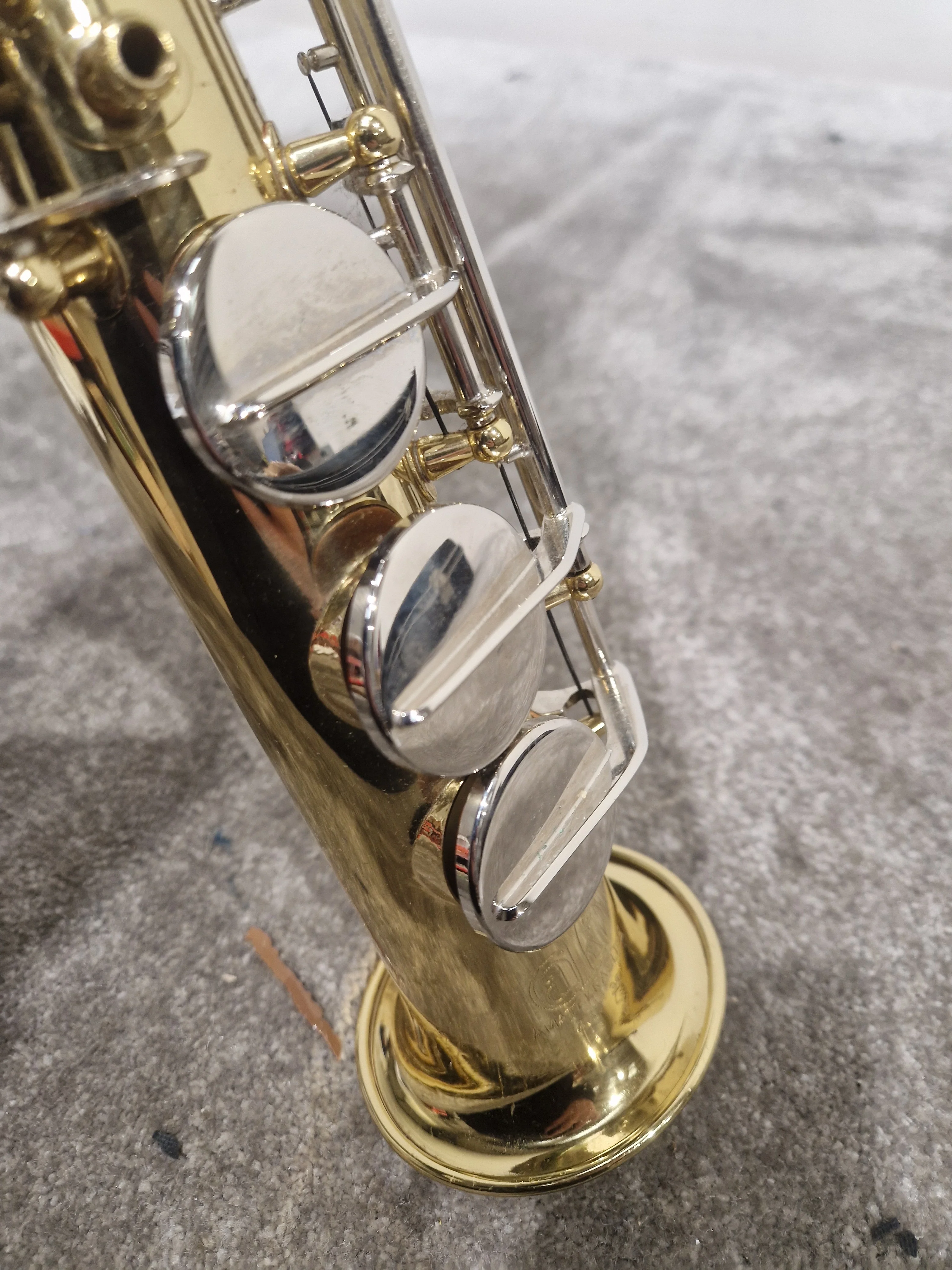 Amati Kraslice AAS 31 - Soprano Saxophone - Lacquered Brass - Good w/ Hard Case - Image 7