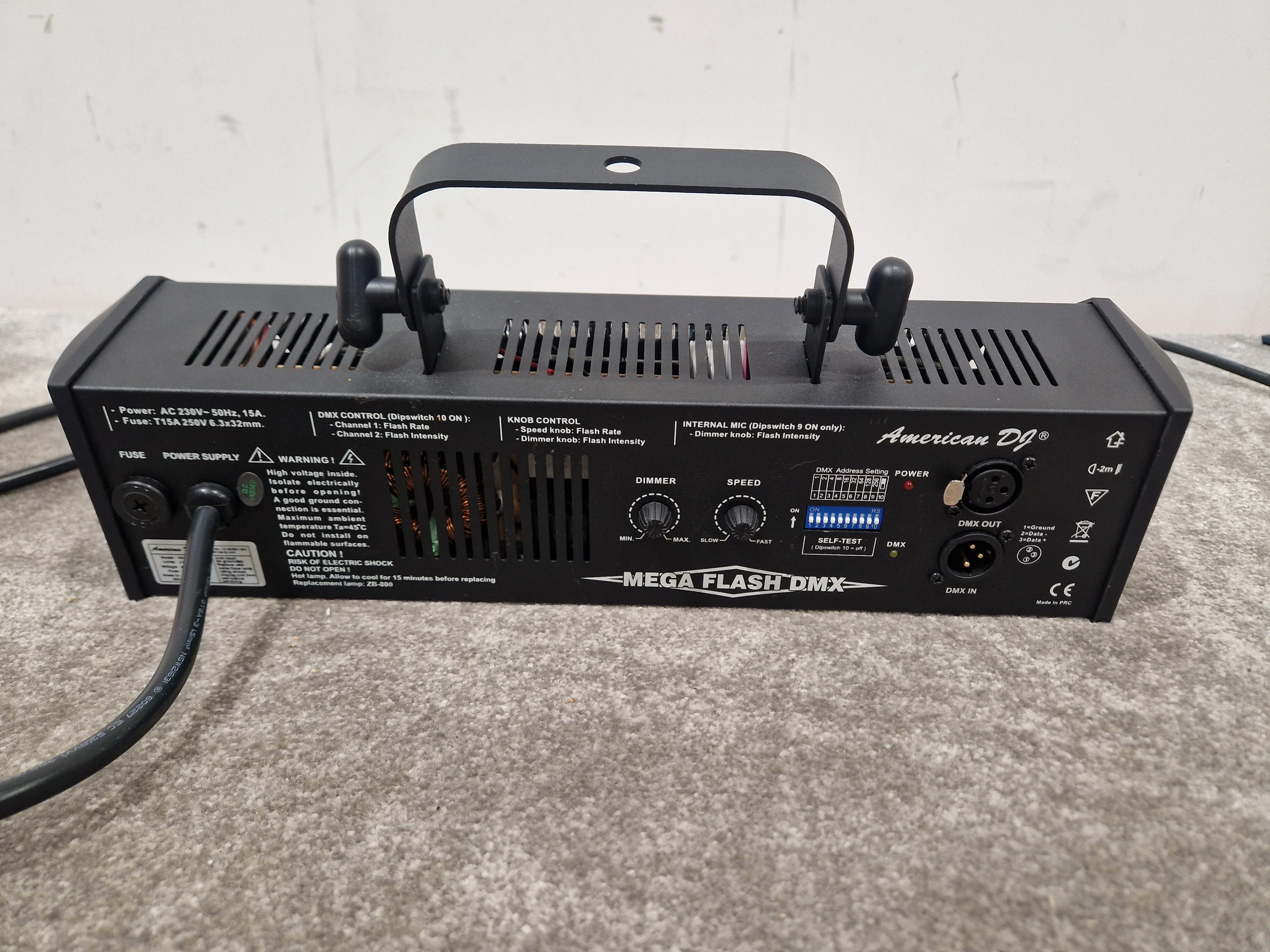 American DF Mega Flash Dmx Lighting Effect - DMX Control, High Intensity - Excellent w/ Original Box & Manuals - Image 7