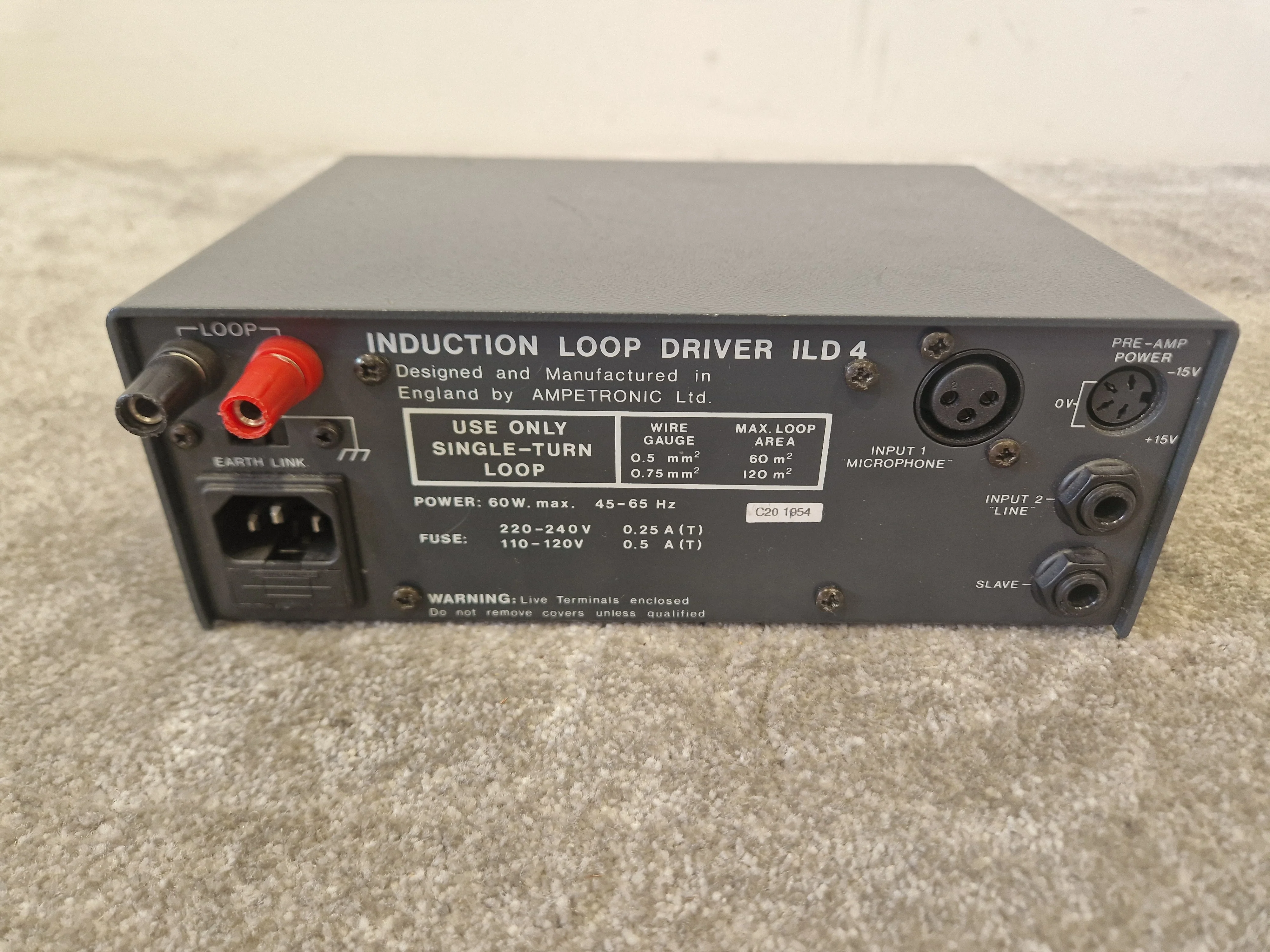 Ampetronic ILD4 Induction Loop Driver – Compact Assistive Audio – Good - Image 2