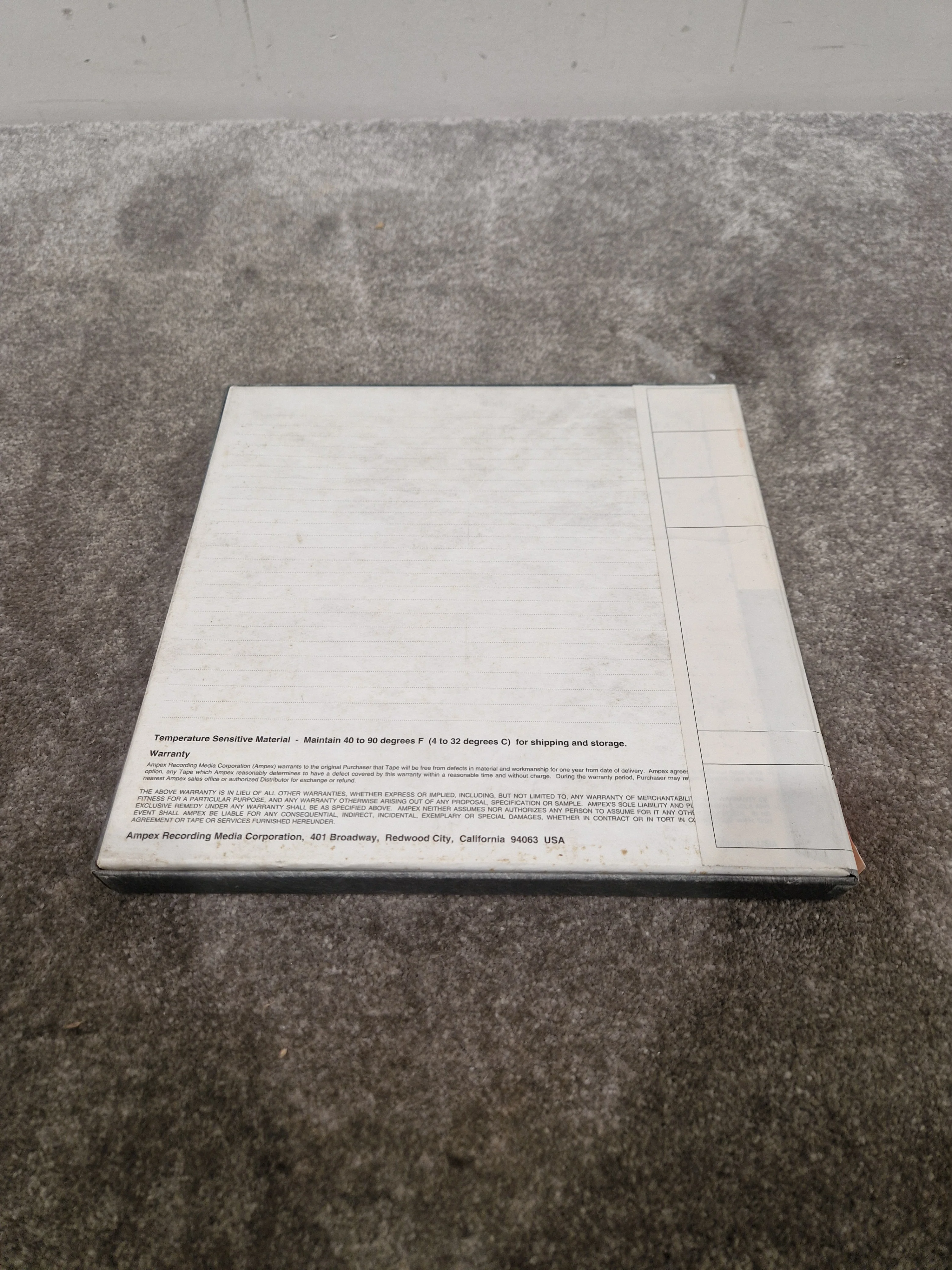 Soda – Britpop Band Collectible Trident II Studio Reel – Very Good w/ Box & Engineer Notes - Image 4