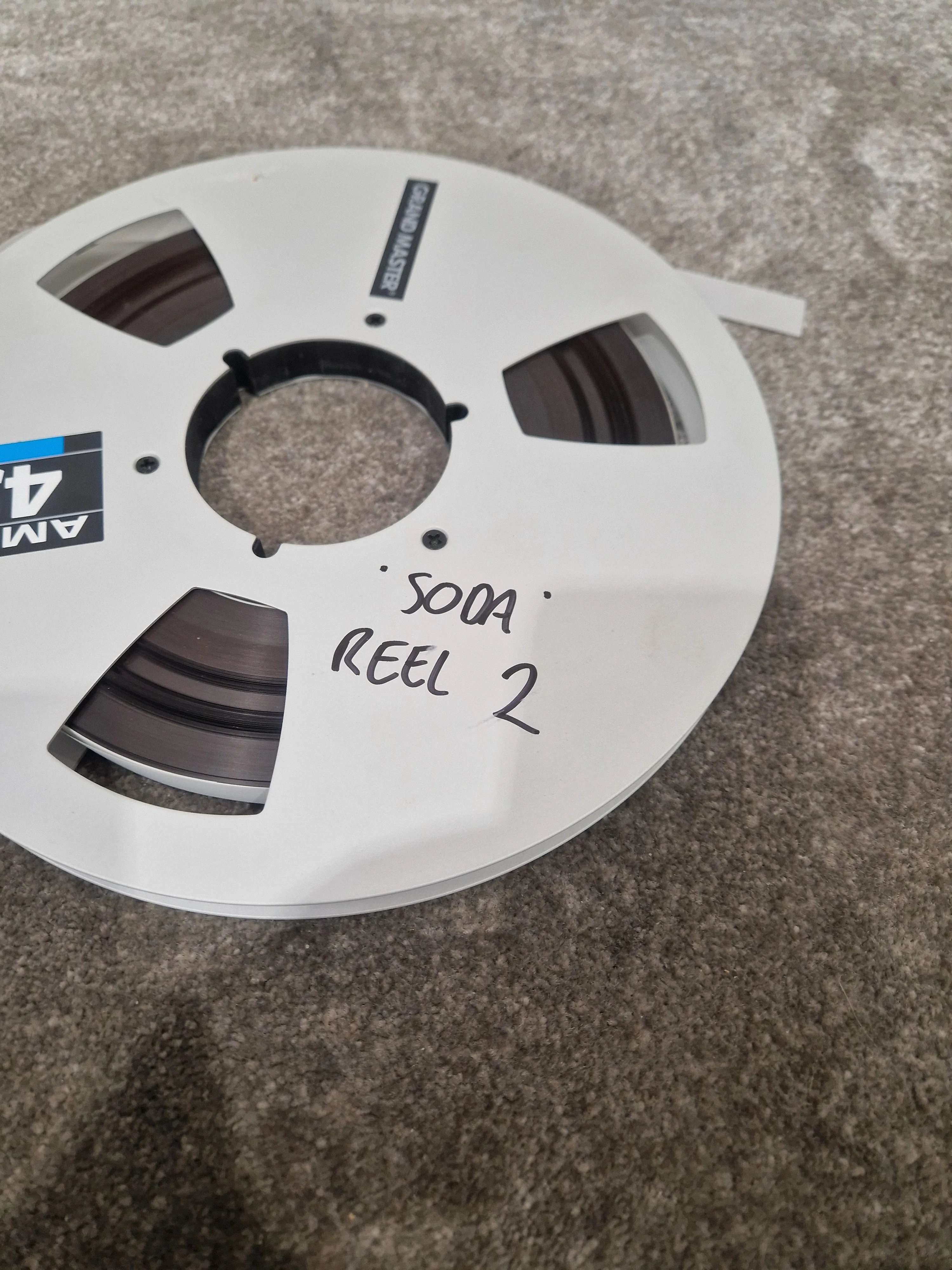 Soda – Britpop Band Collectible “Westside Studio Master Side 2” on Ampex 456 Reel – Very Good w/ Box & Studio Log - Image 6