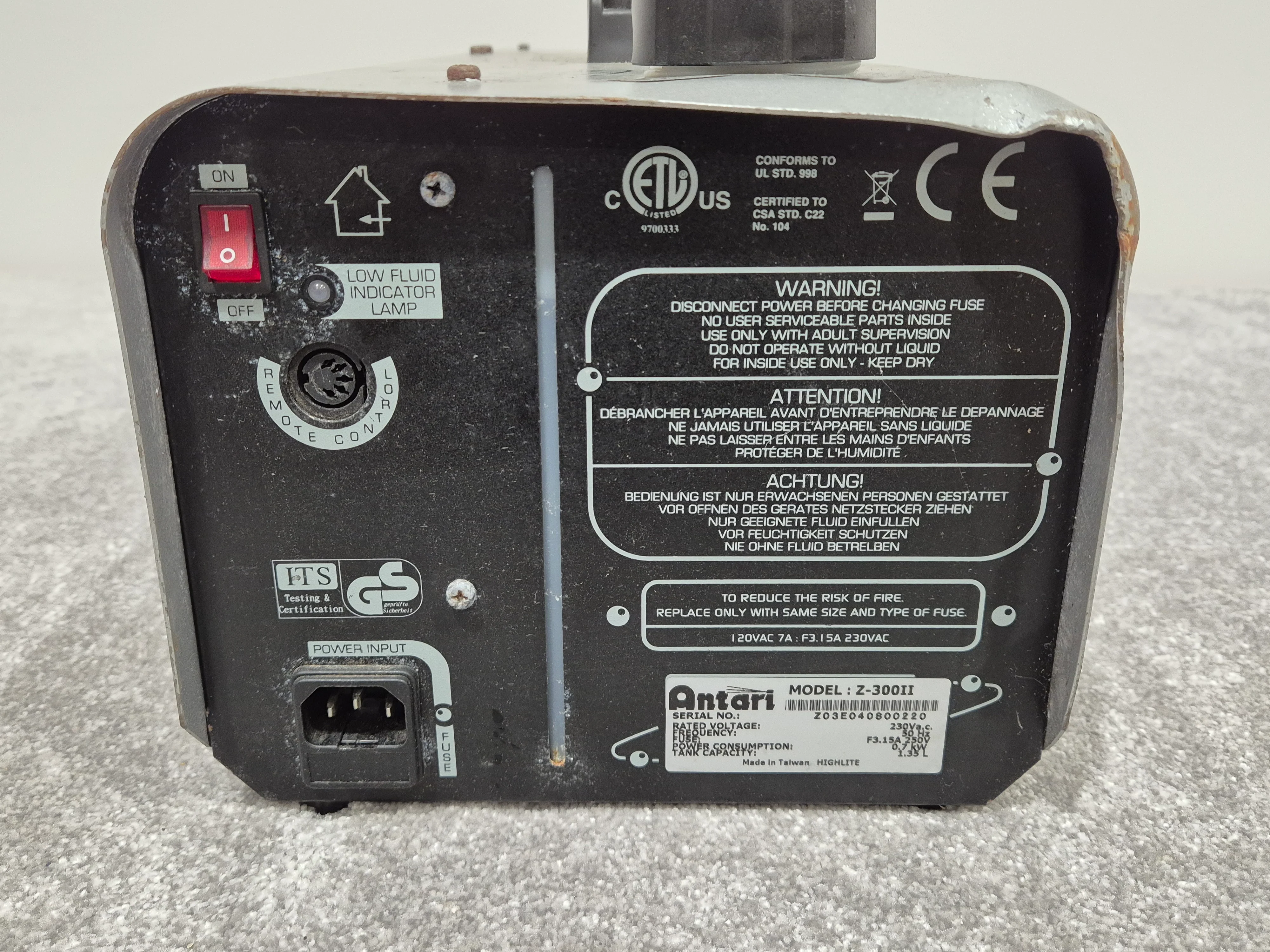 Antari Z-300 - Fine Mist Hazer Machine - Image 6