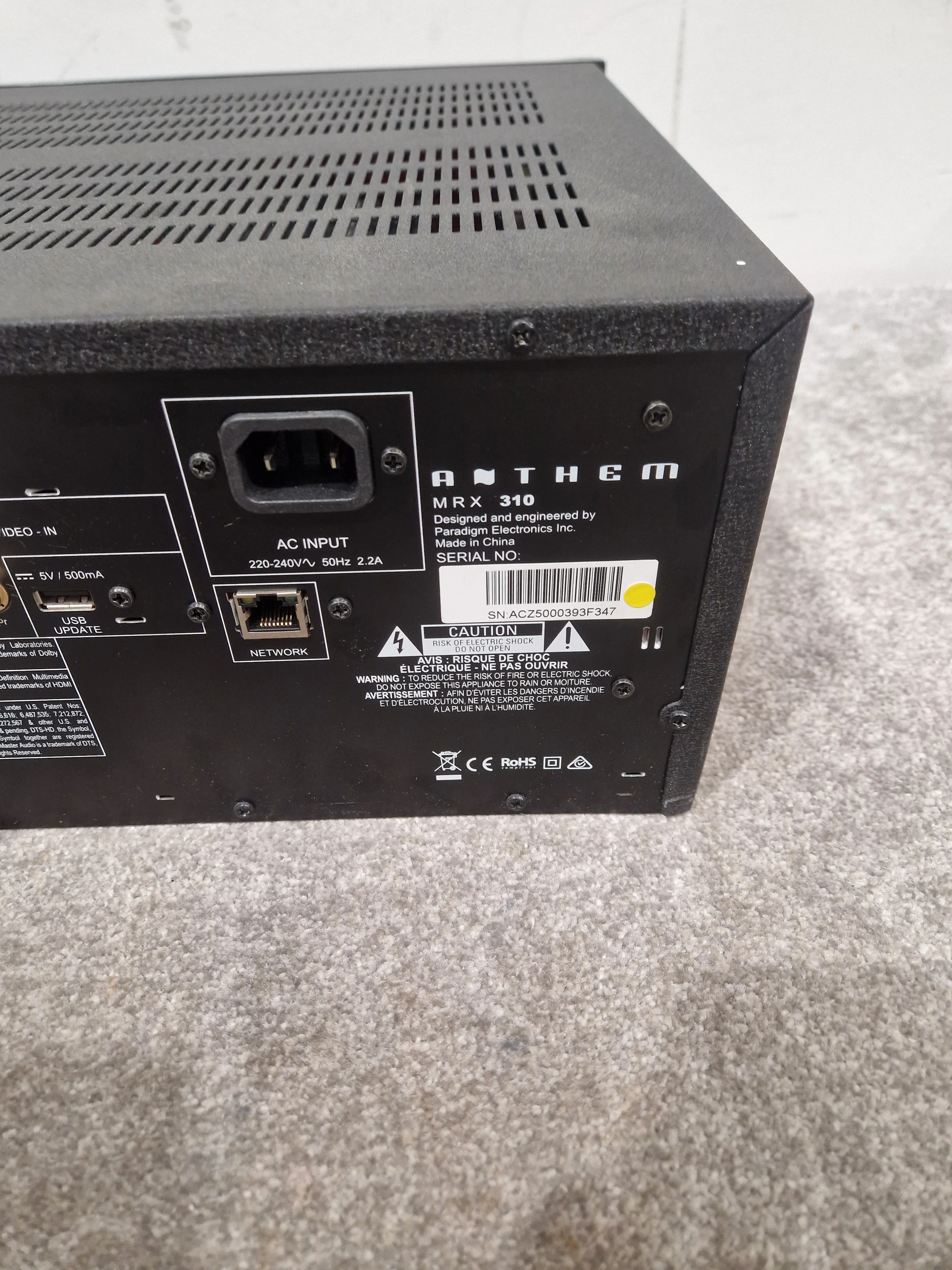 Anthem MRX-310 - High-Performance AV Receiver - Excellent w/ Power Supply - Image 10