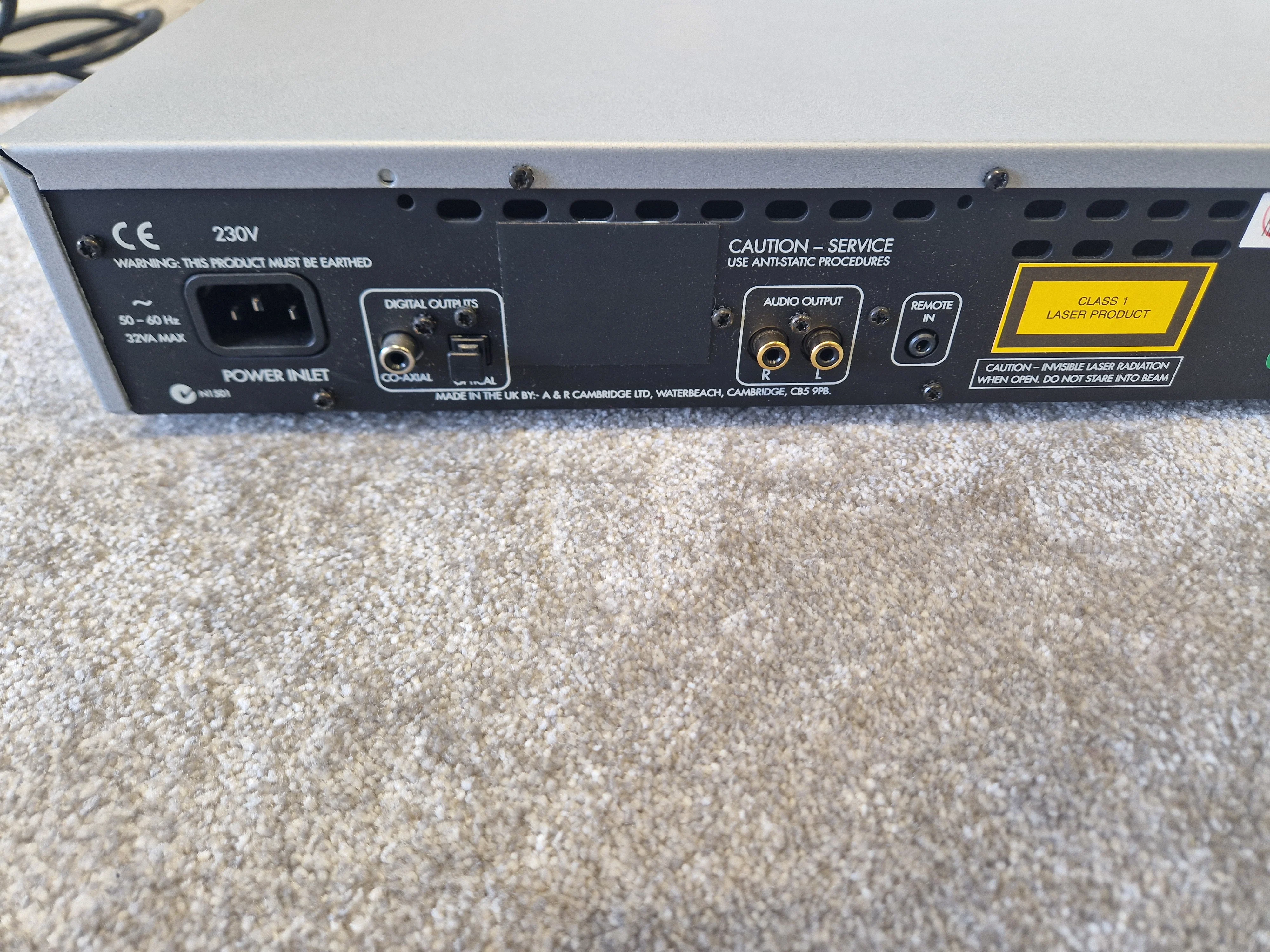 Arcam CD72 CD Player – 24-Bit Burr-Brown DAC, Optical/Coaxial Out – Excellent w/ Original Box - Image 9
