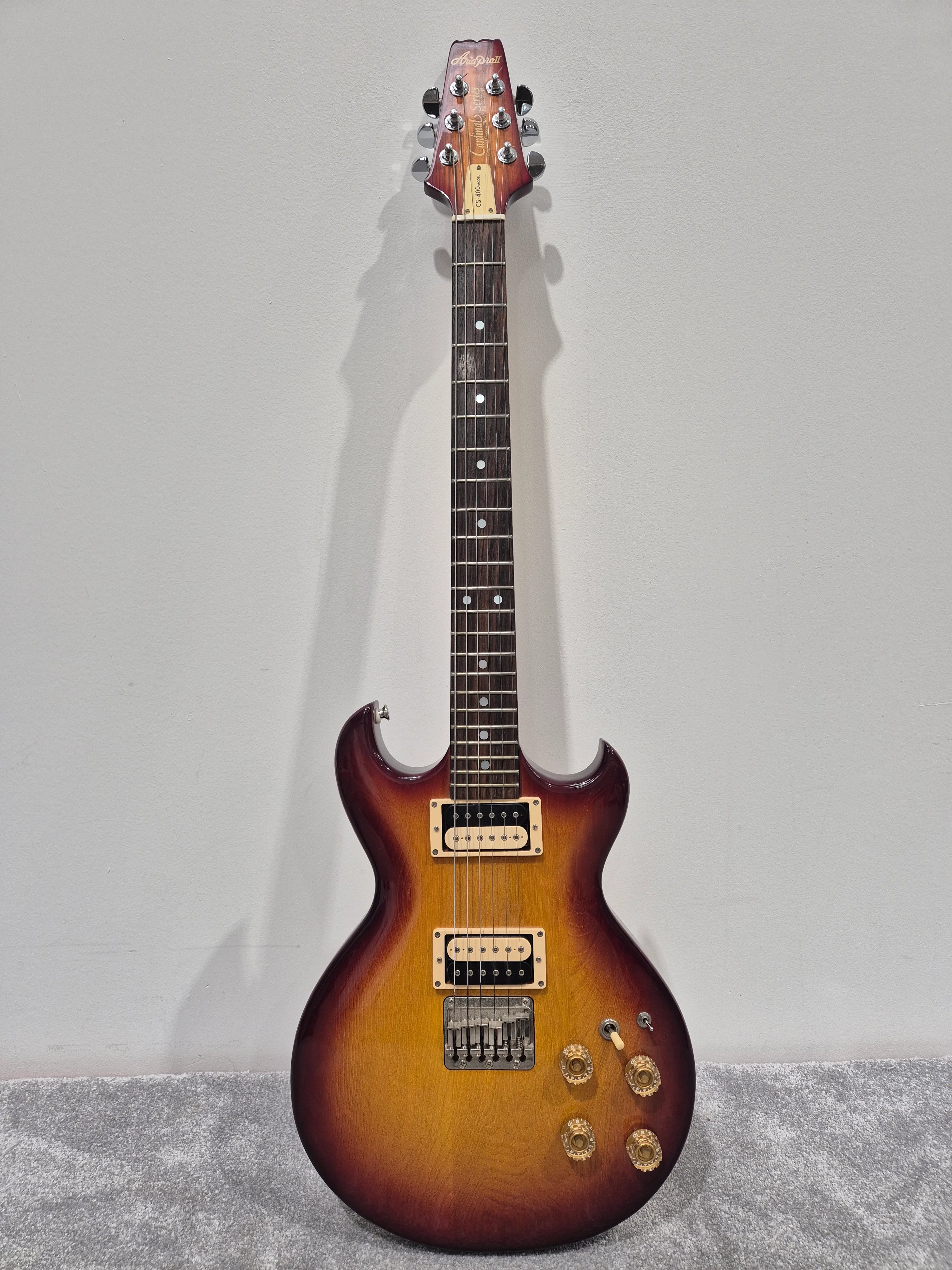 Aria Pro II Cardinal Series CS-400 - Electric Guitar w/ Hard Case - Image 2