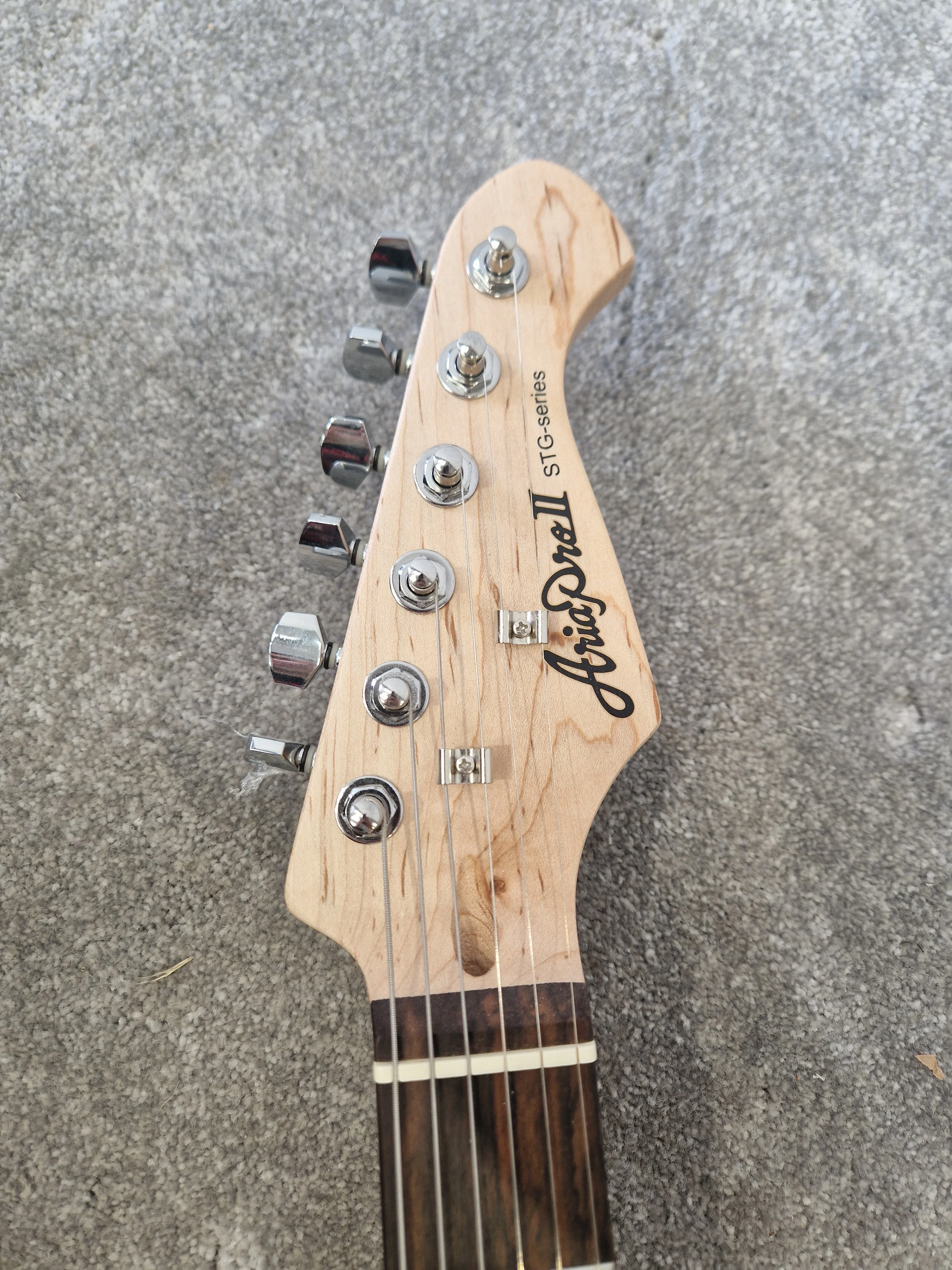 Aria Pro II STG-003 Electric Guitar – SSS Pickup Layout & Maple Neck – Excellent - Image 6