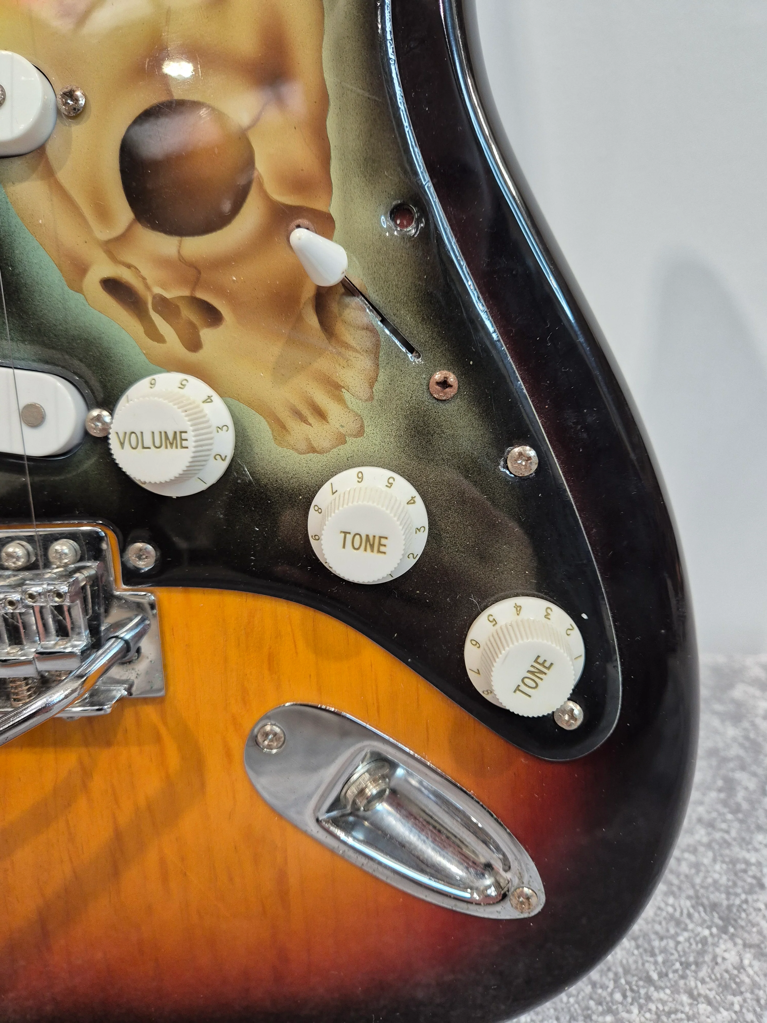 Aria STG Series - Strat Style Electric Guitar - Custom Pickguard - Image 3