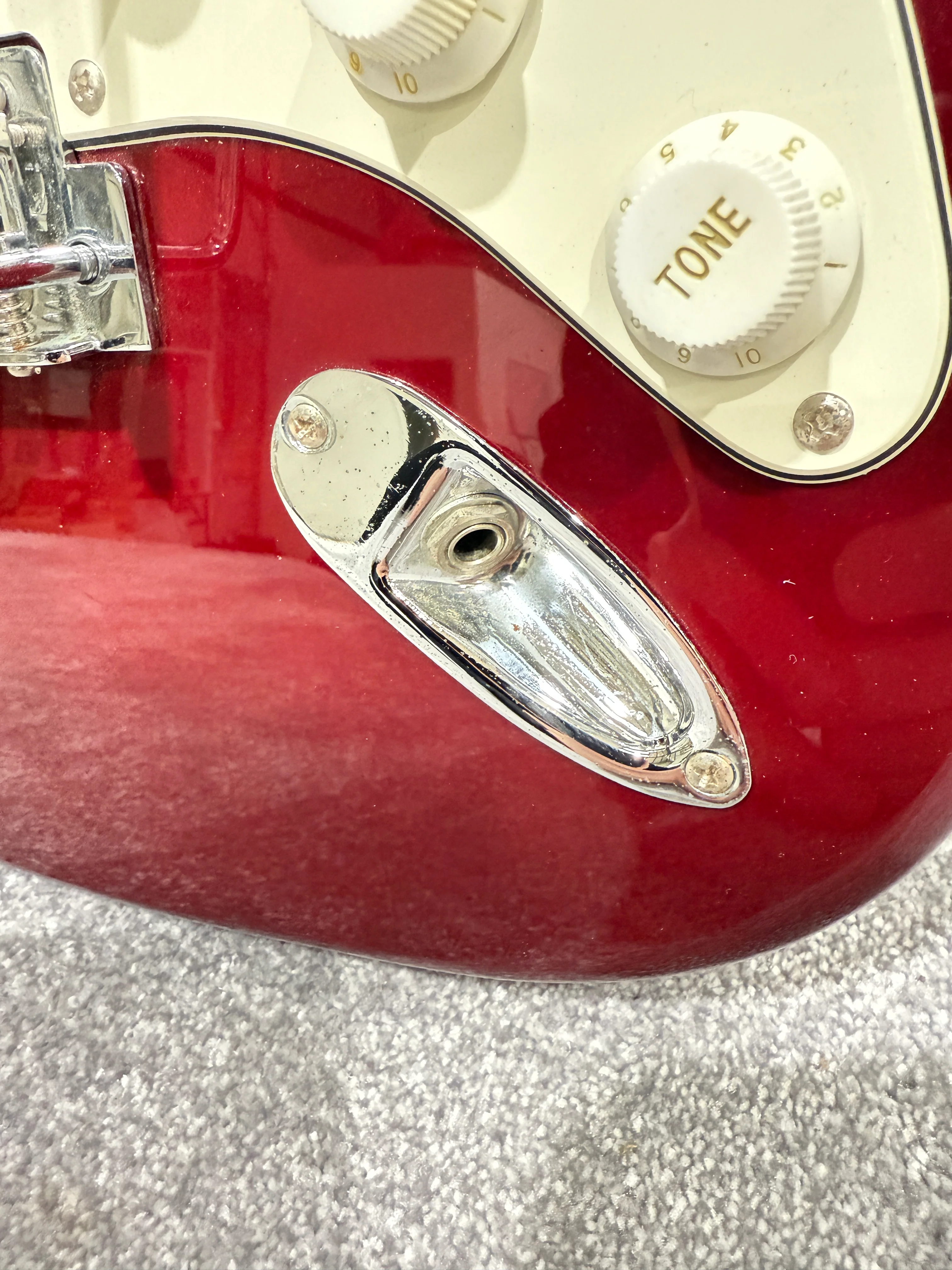 Aria STG Series Stratocaster Style - Red Electric Guitar - Image 3