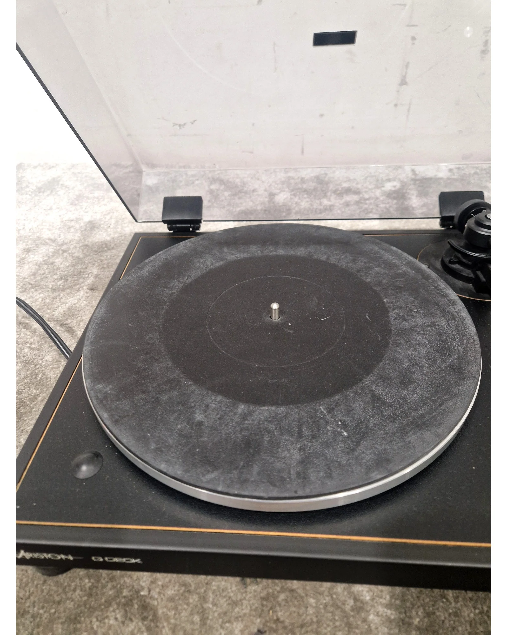 Ariston Q Deck Turntable - Black Turntable - Audiophile Quality - Very Good w/ Original Box & New Needle - Image 11
