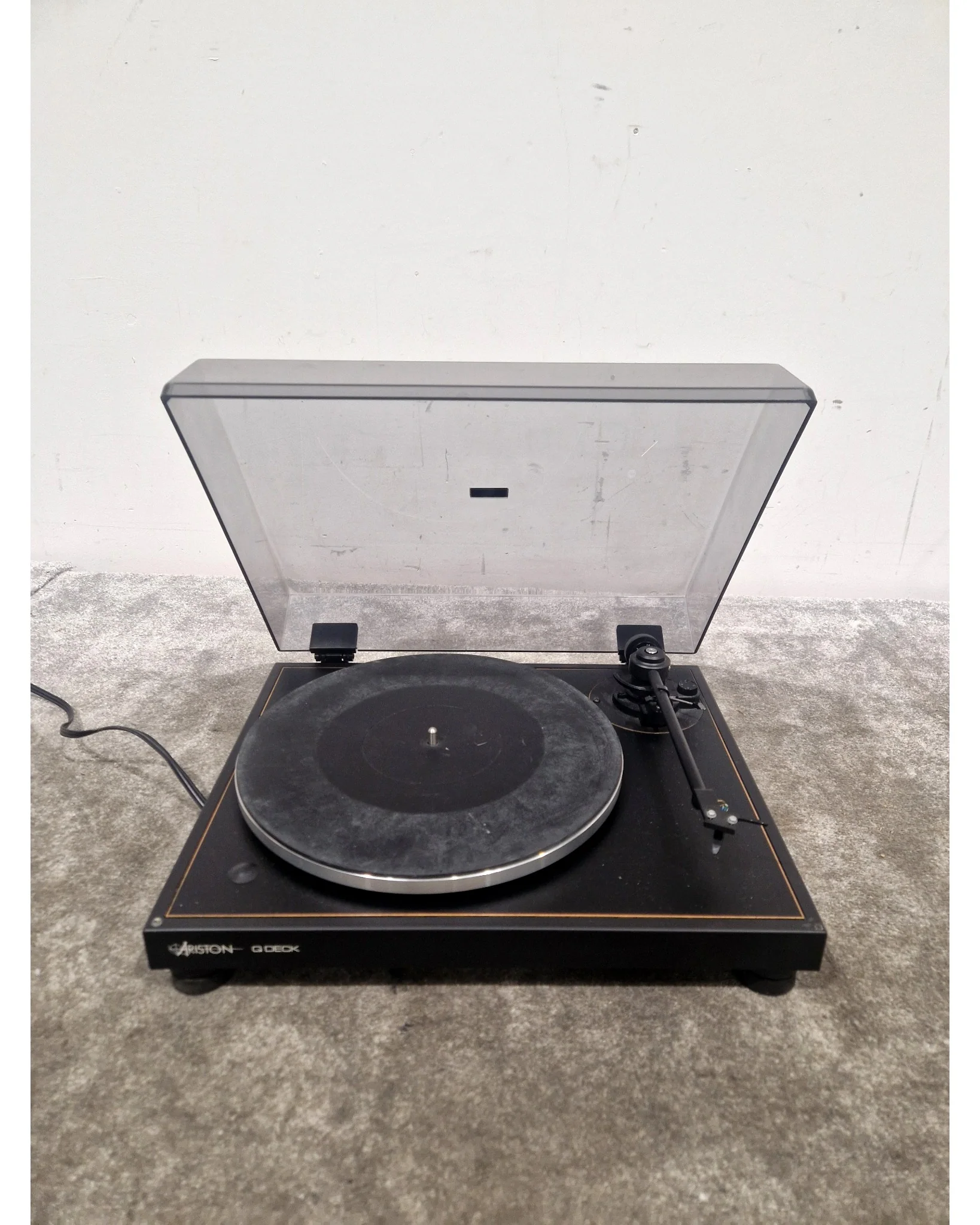 Ariston Q Deck Turntable - Black Turntable - Audiophile Quality - Very Good w/ Original Box & New Needle - Image 12
