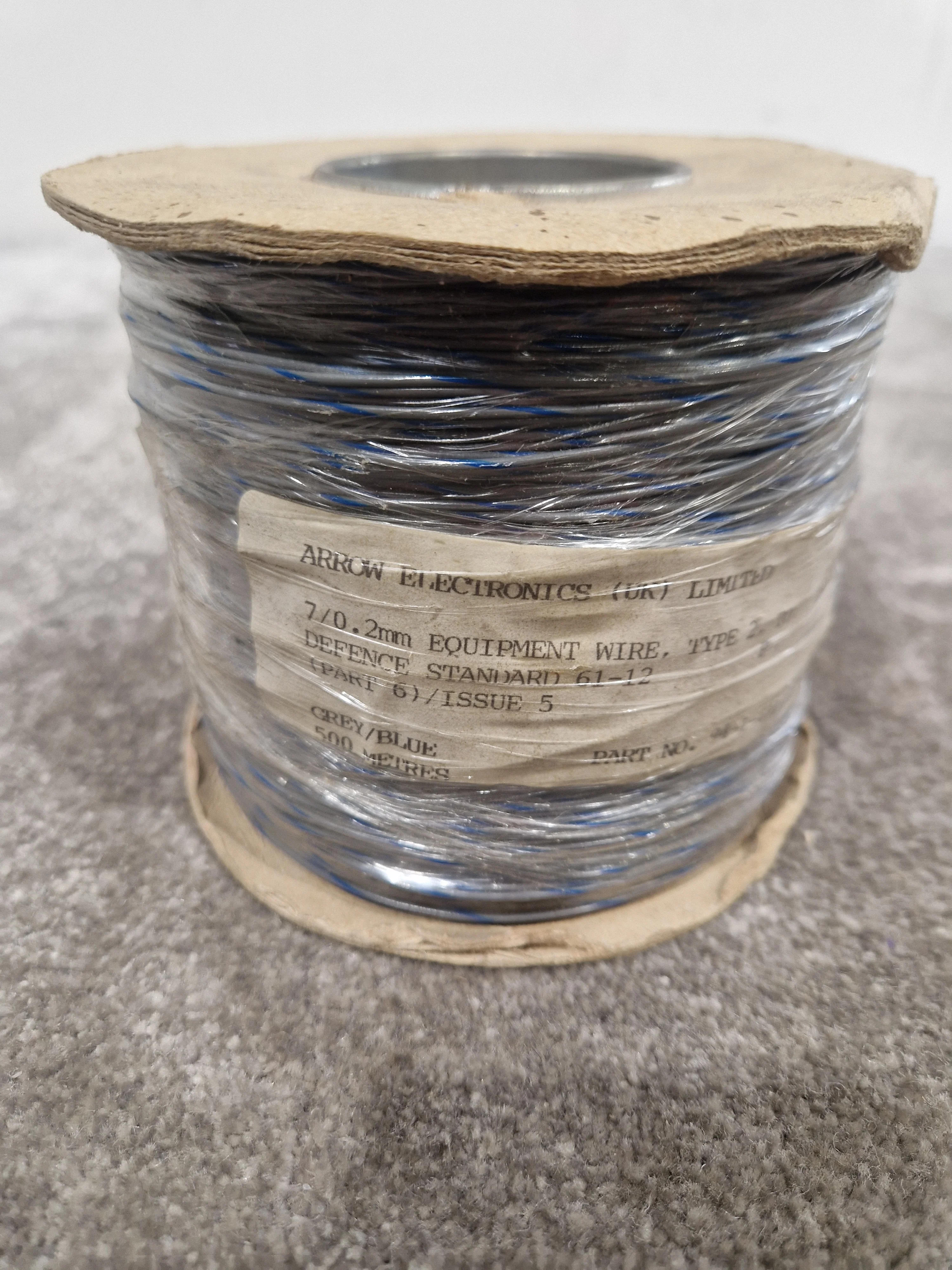 Arrow Electronics 16/0.2mm Equipment Wire Type 2 Grey And Blue 500 Metres - Durable Insulation - Excellent - Image 6