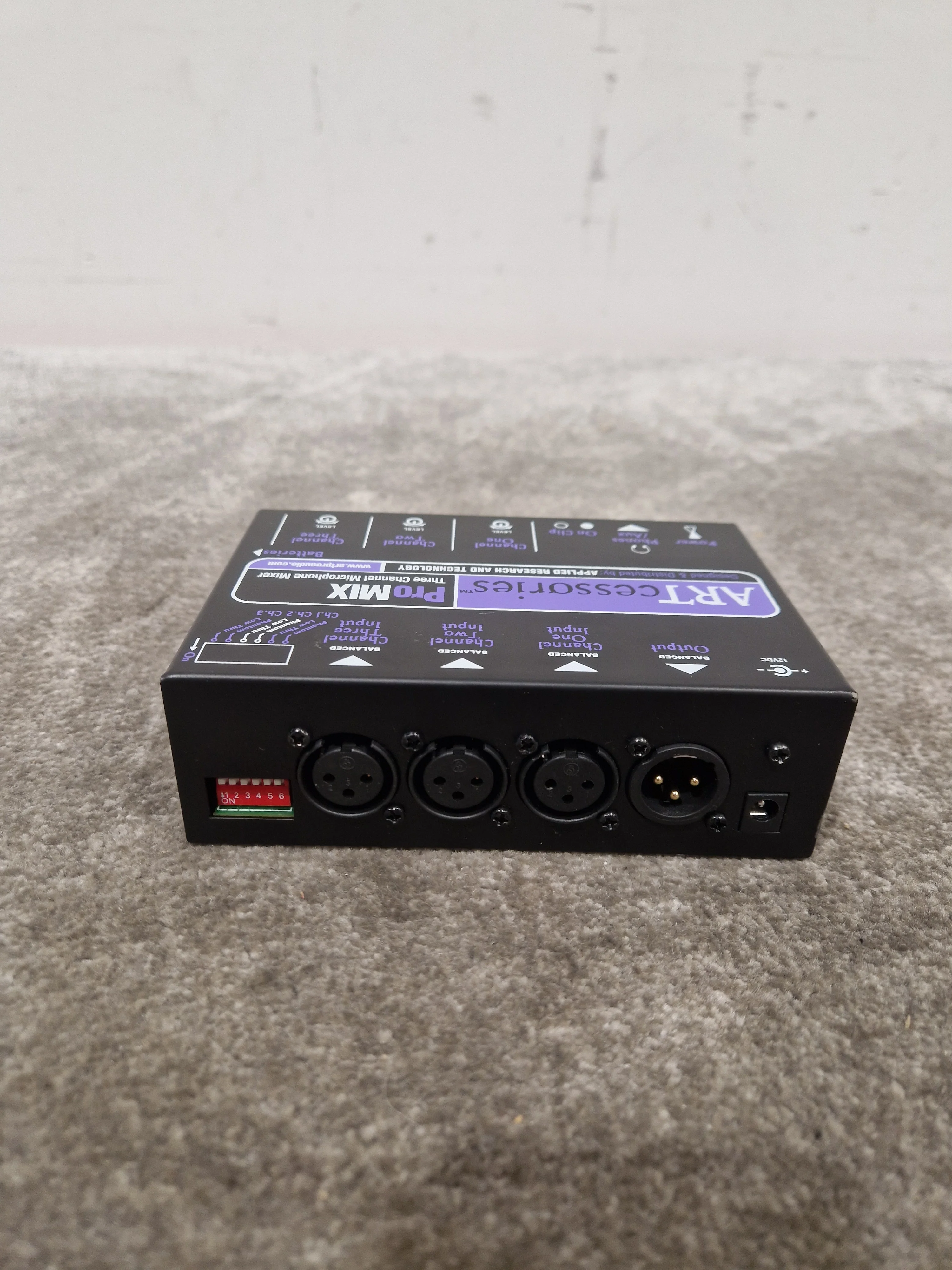 ARTcessories ProMIX - 3-Channel Microphone Mixer - Black - Excellent - Image 3