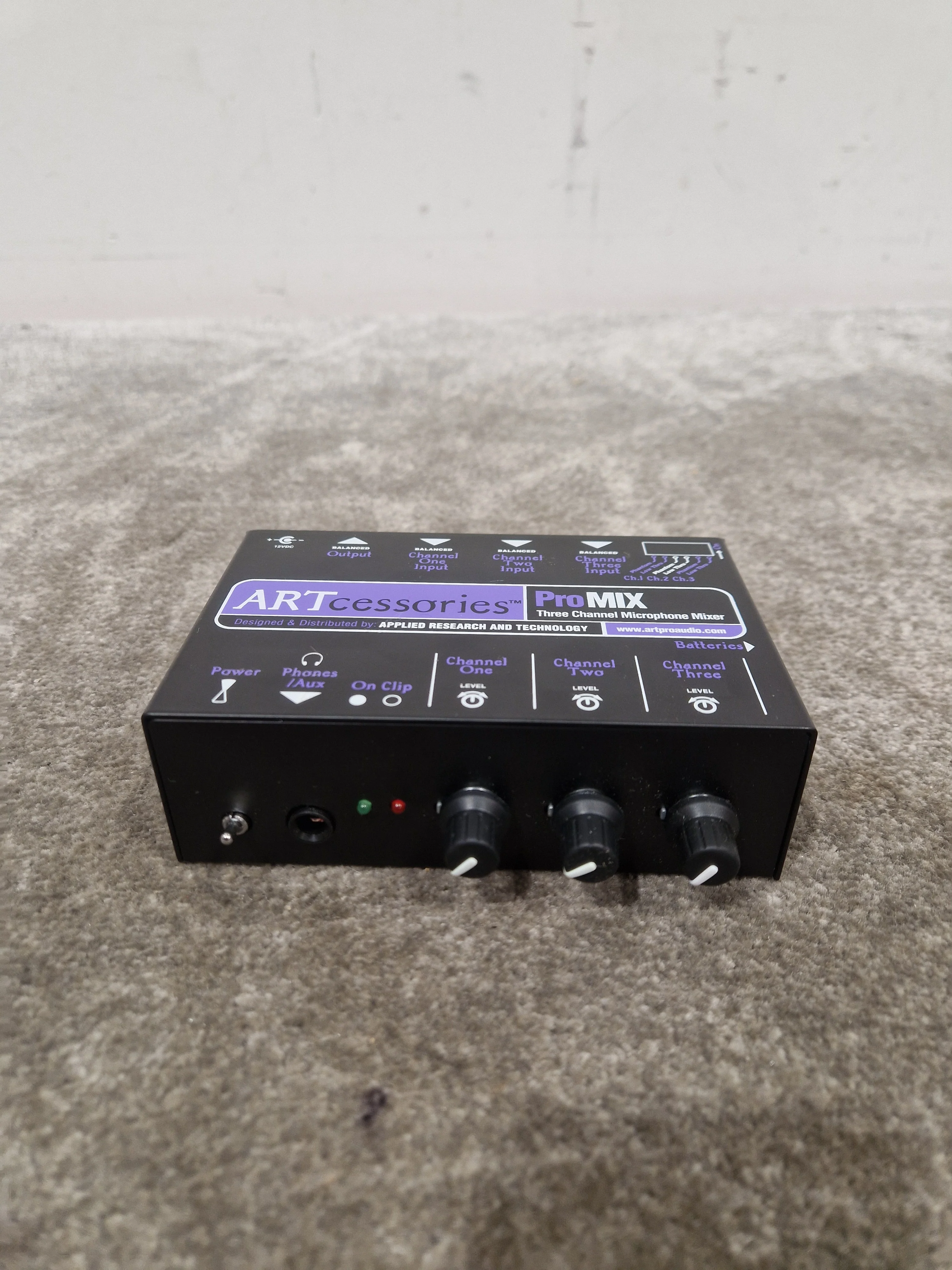 ARTcessories ProMIX - 3-Channel Microphone Mixer - Black - Excellent - Image 8