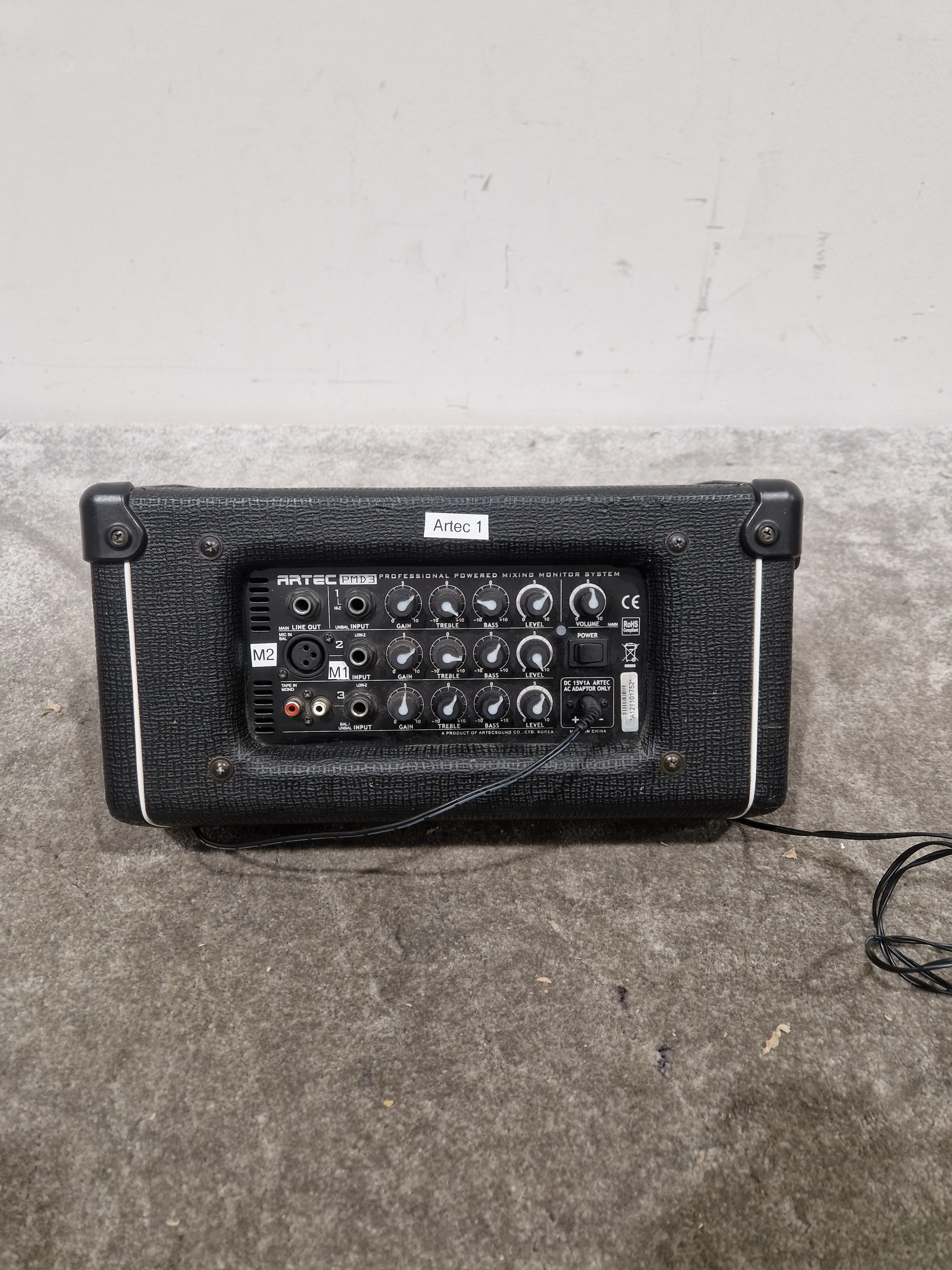 Artec PMD3-8 Instrument Amplifier - Compact Portable Design - Very Good w/ Power Supply - Image 10