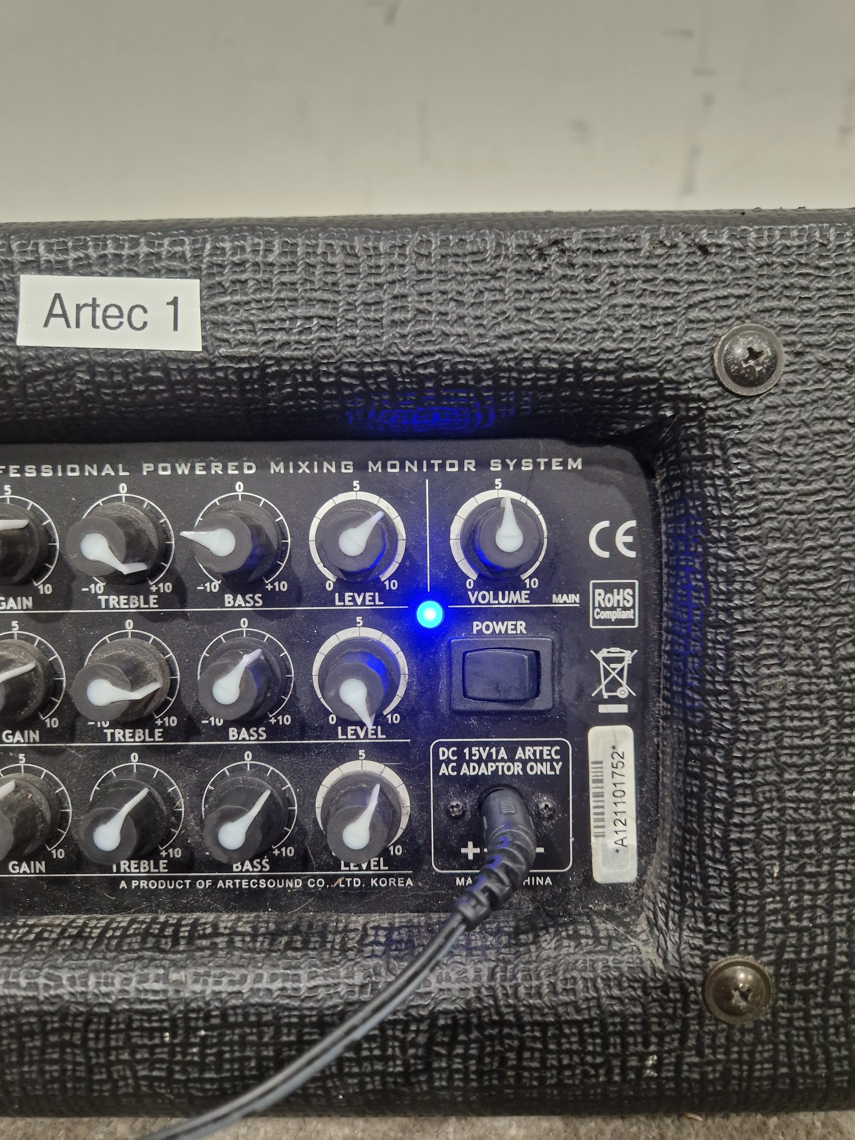 Artec PMD3-8 Instrument Amplifier - Compact Portable Design - Very Good w/ Power Supply - Image 11
