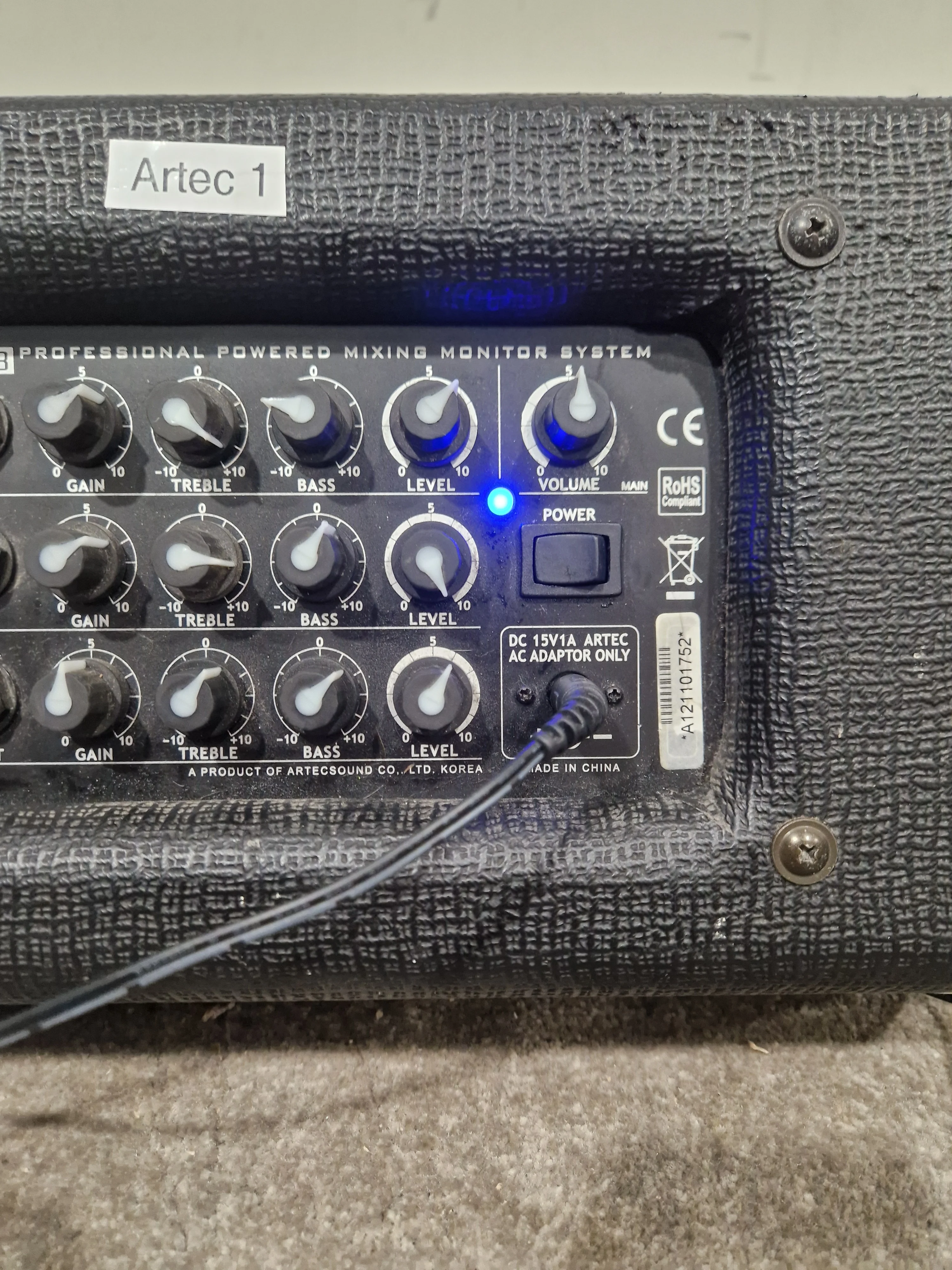 Artec PMD3-8 Instrument Amplifier - Compact Portable Design - Very Good w/ Power Supply - Image 13