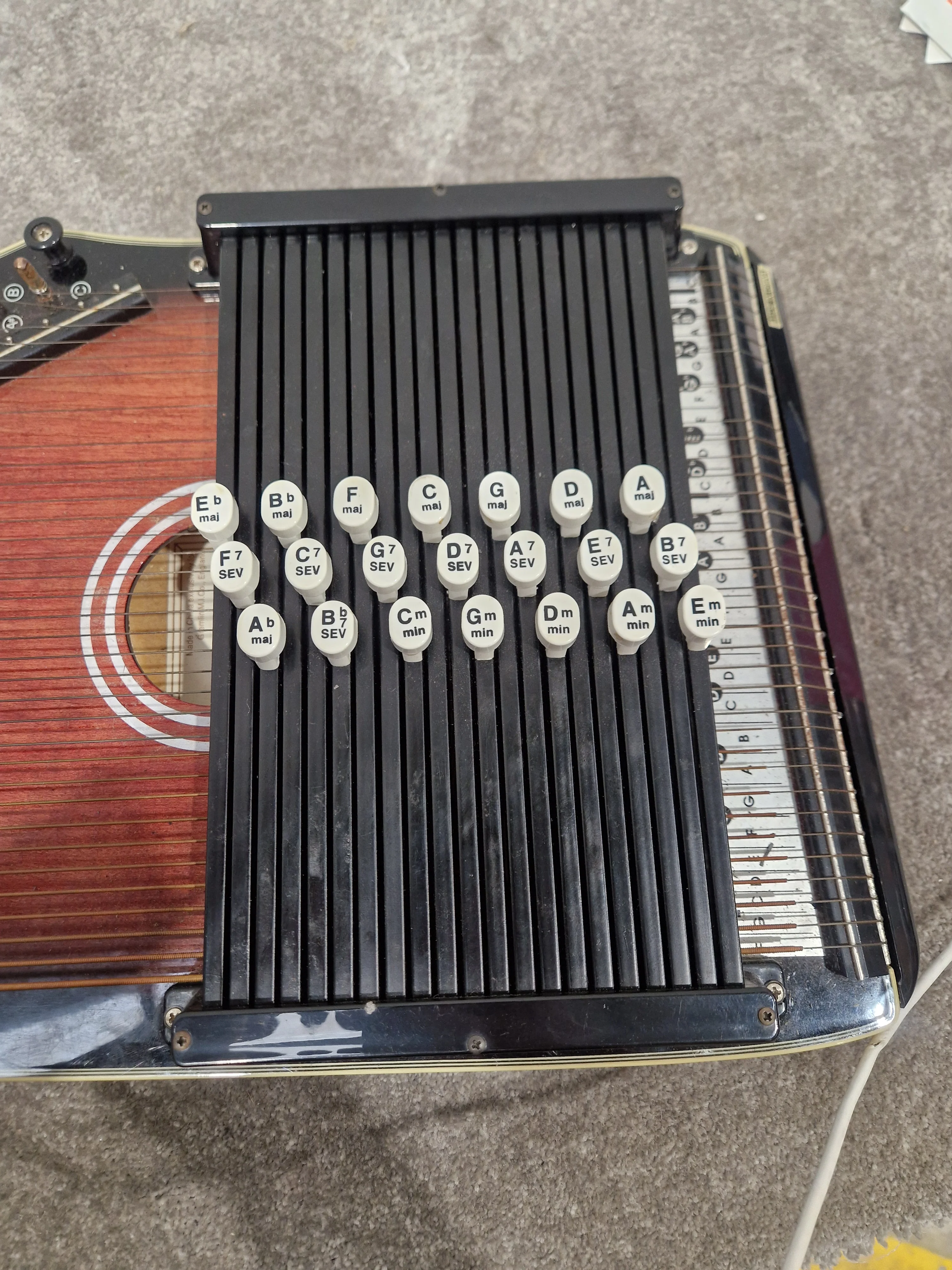 Ashbury Autoharp Acoustic Instrument - Classic String Design - Very Good w/ strings - Image 6