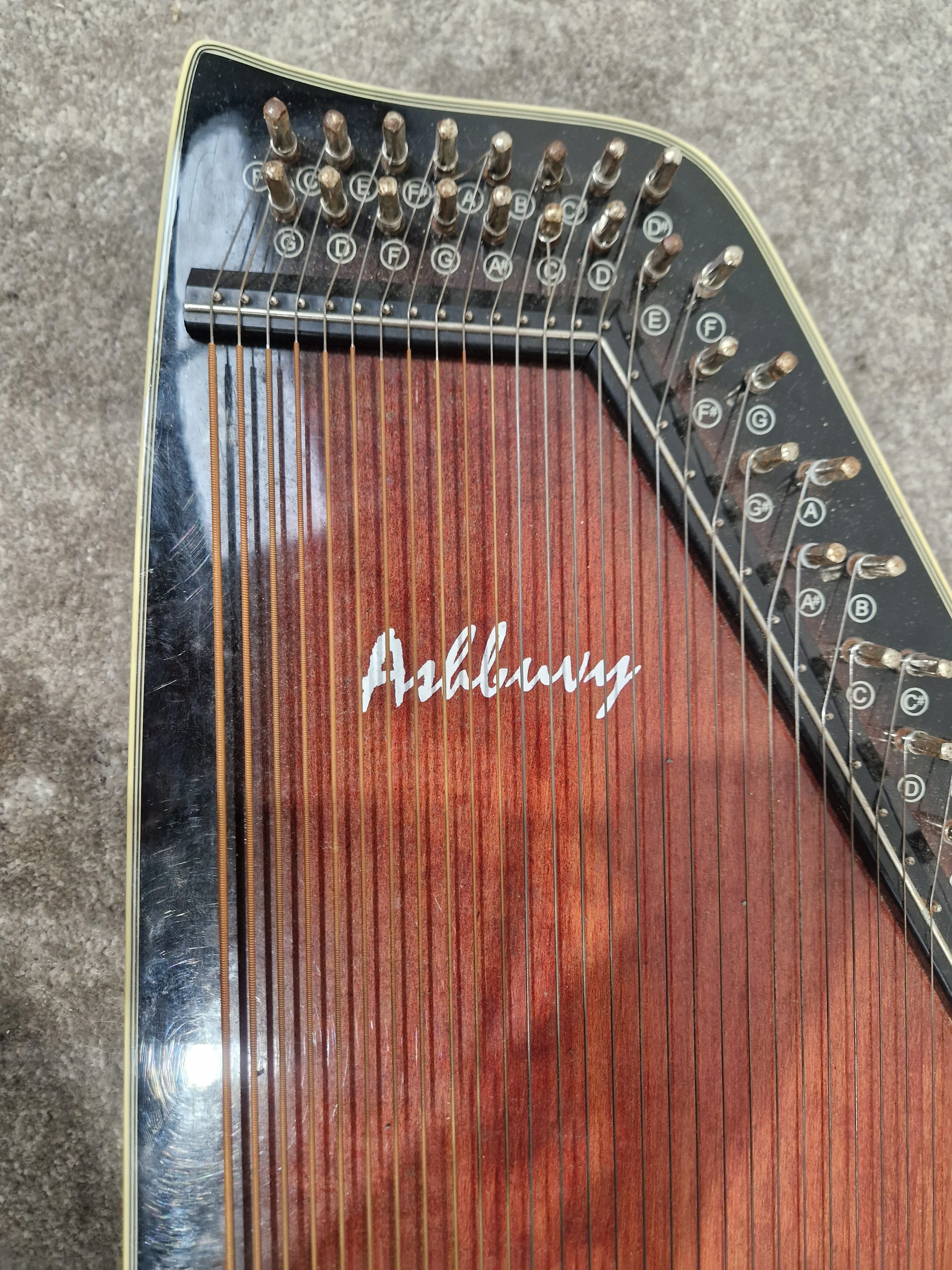 Ashbury Autoharp Acoustic Instrument - Classic String Design - Very Good w/ strings - Image 8