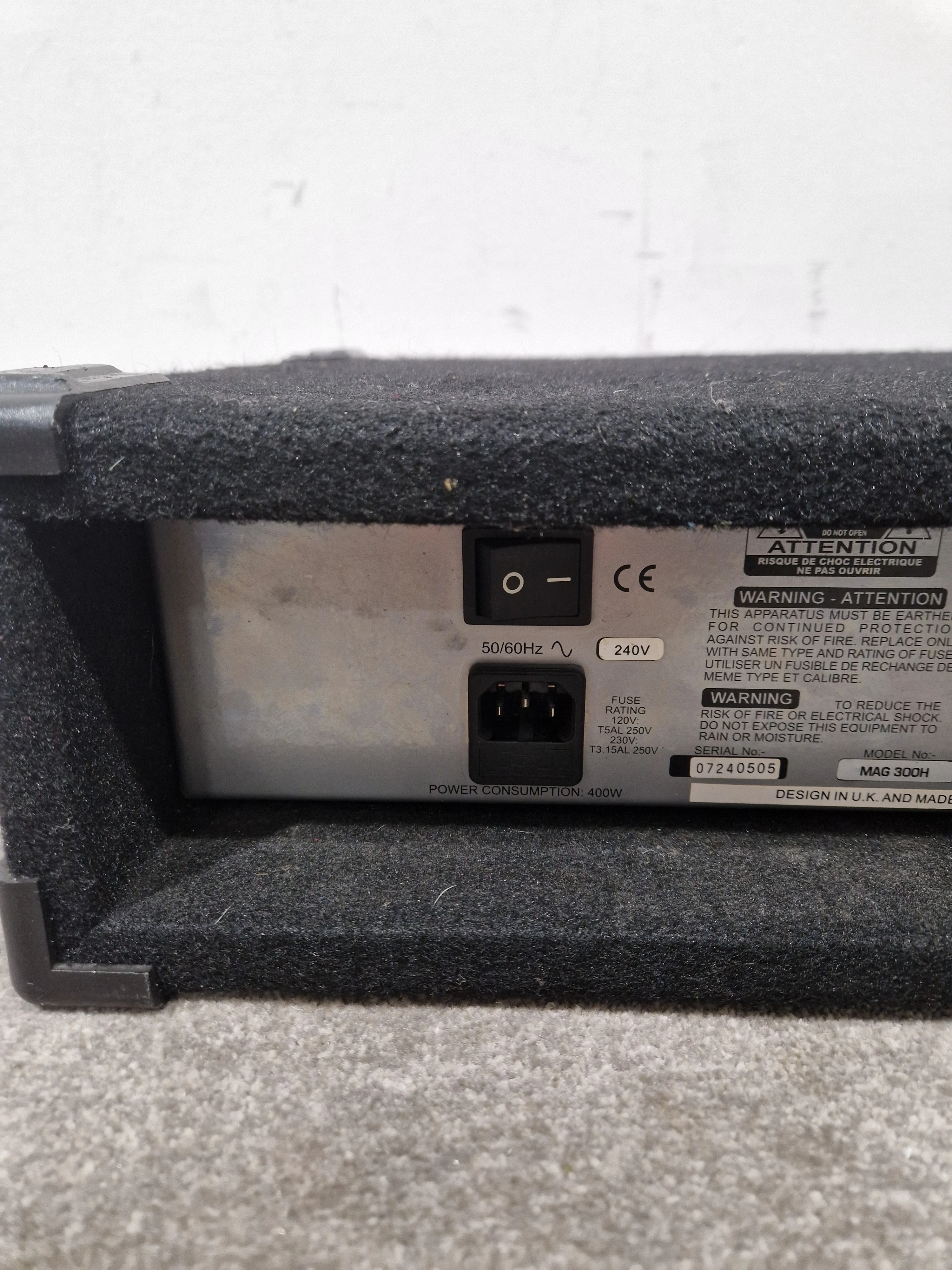 Ashdown Mag 300 AMP - 300W Bass Amplifier Head -  Good w/ Power Supply - Image 10