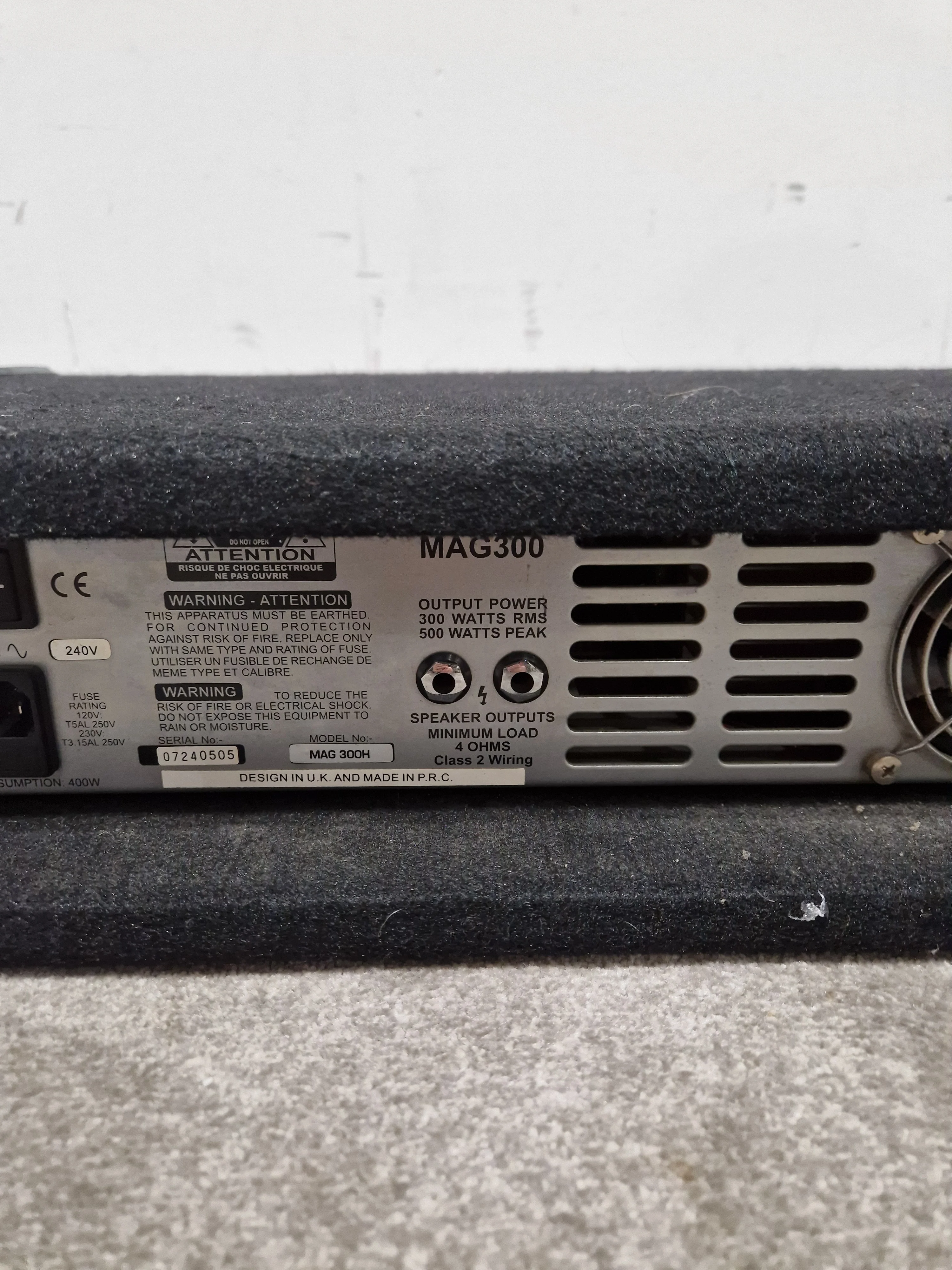 Ashdown Mag 300 AMP - 300W Bass Amplifier Head -  Good w/ Power Supply - Image 2