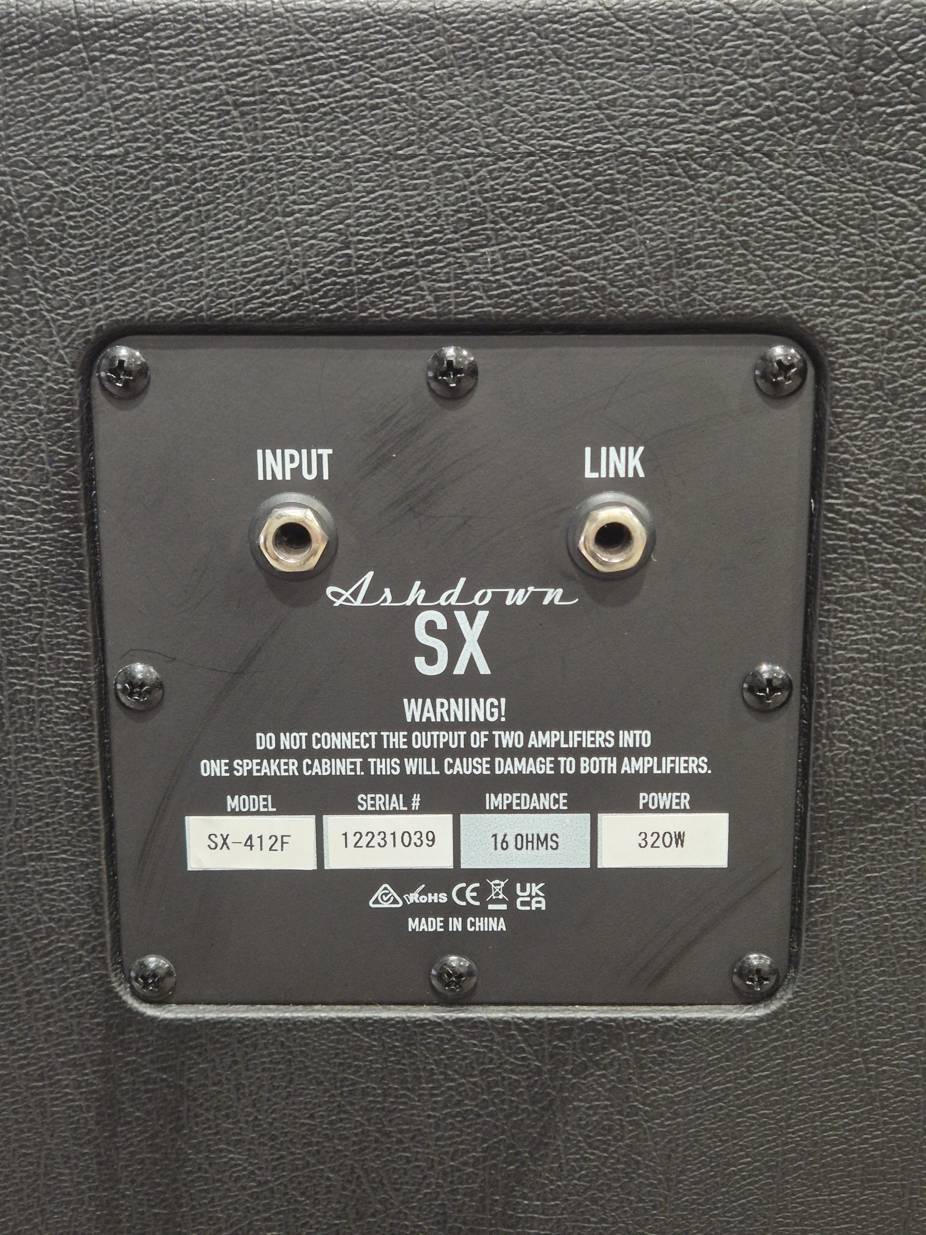 Ashdown Sx-412f Amplifier Cabinet - Bass Guitar, 160 Watts, 4x12" Speakers - Very Good - Image 10