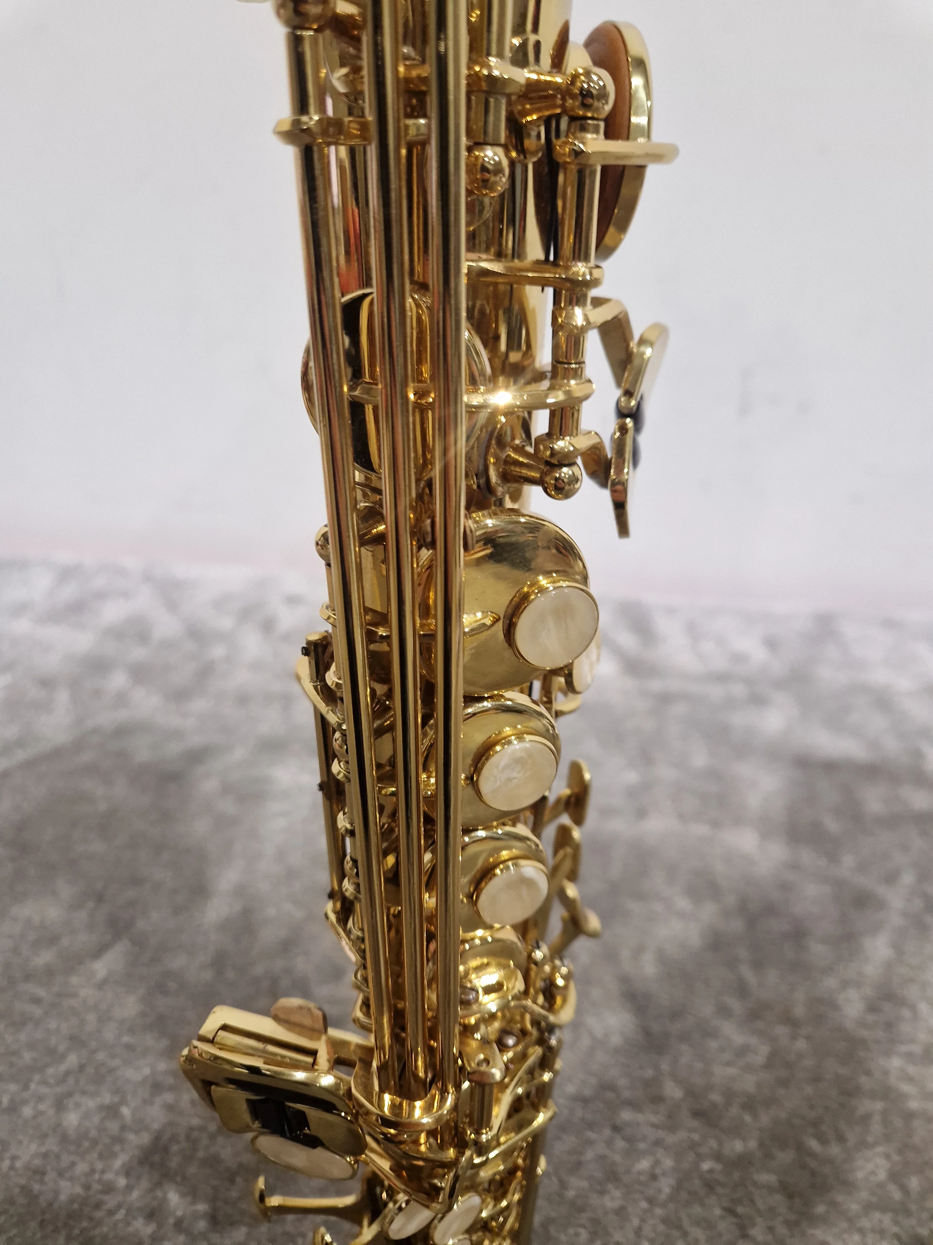 ASS 100 Soprano Saxophone - Soprano Saxophone - Gold Brass - Excellent w/ Hard Case - Image 13