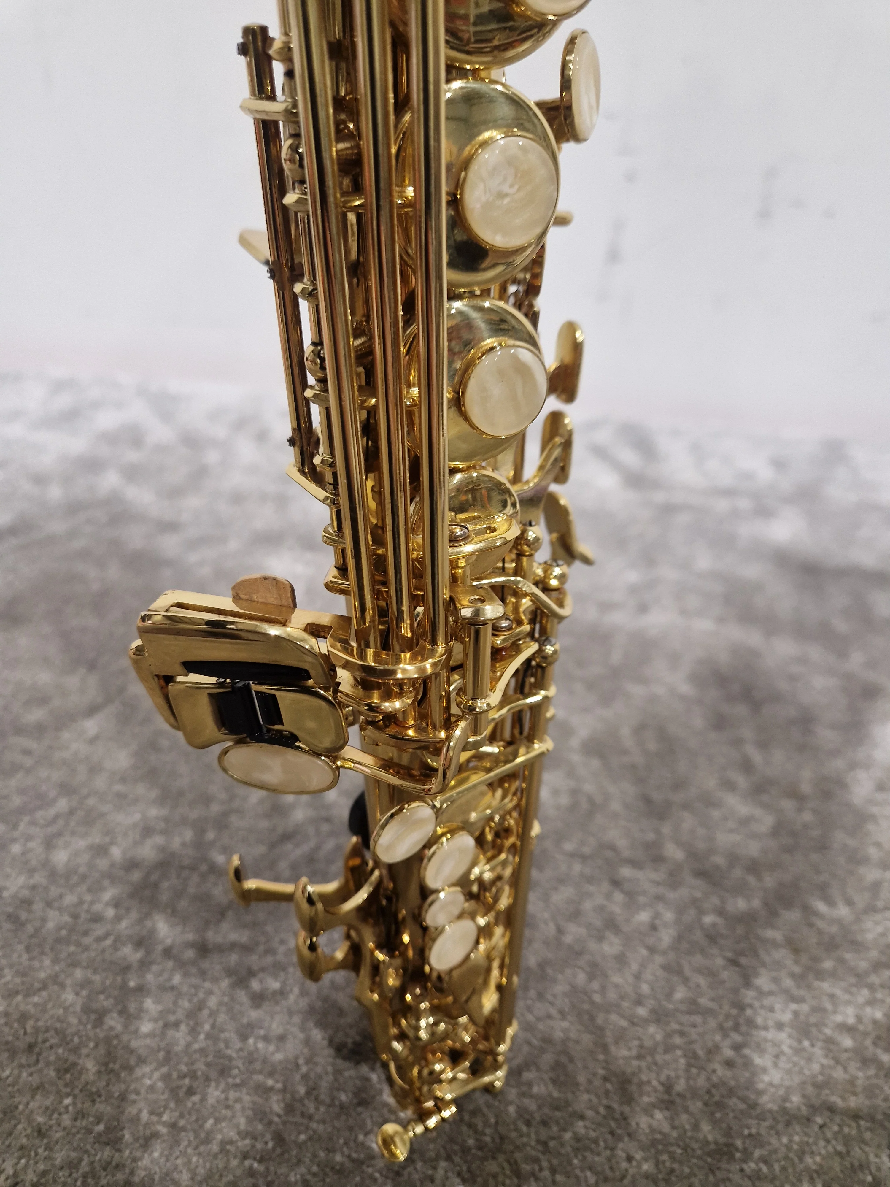 ASS 100 Soprano Saxophone - Soprano Saxophone - Gold Brass - Excellent w/ Hard Case - Image 14