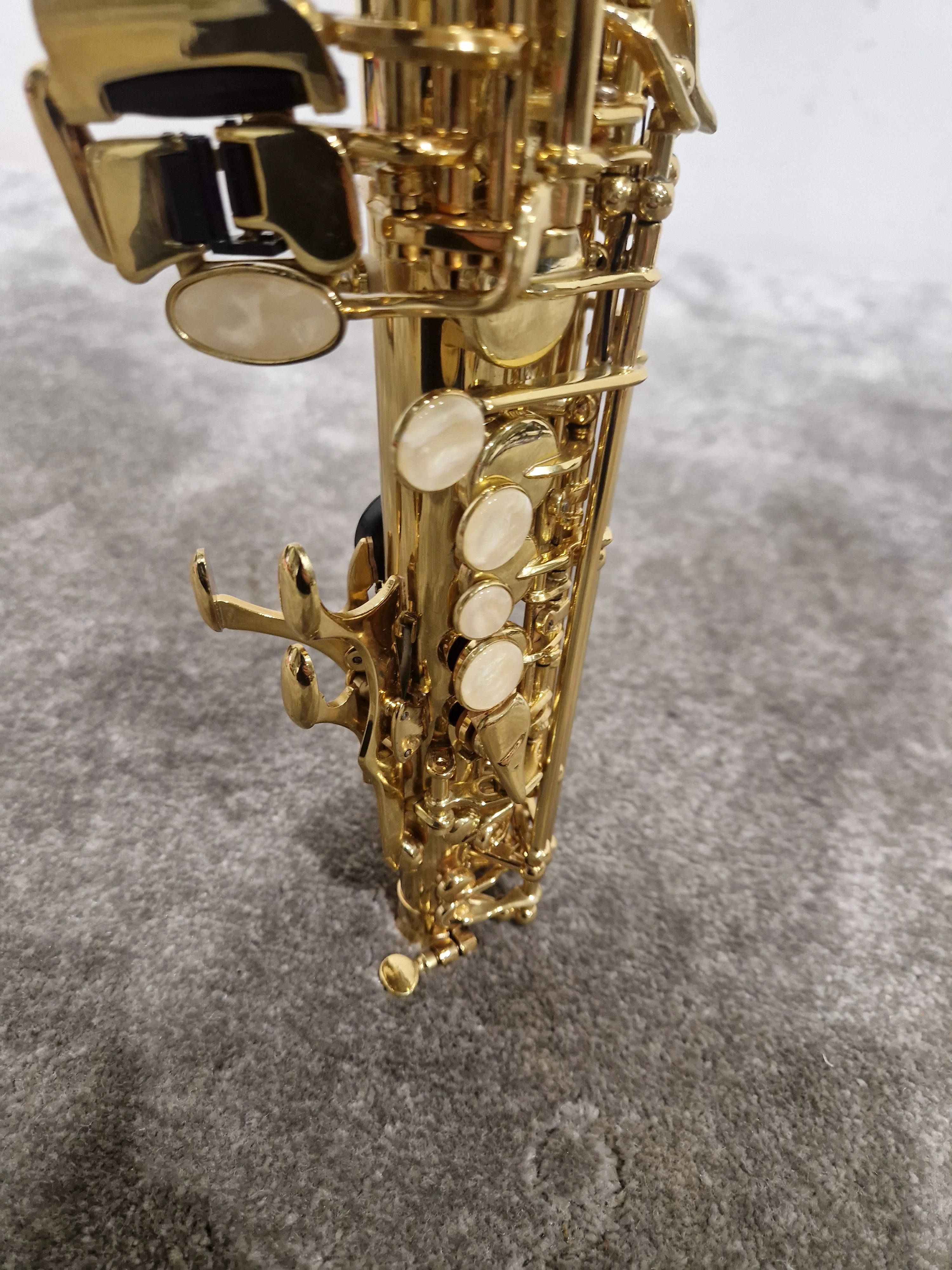 ASS 100 Soprano Saxophone - Soprano Saxophone - Gold Brass - Excellent w/ Hard Case - Image 15