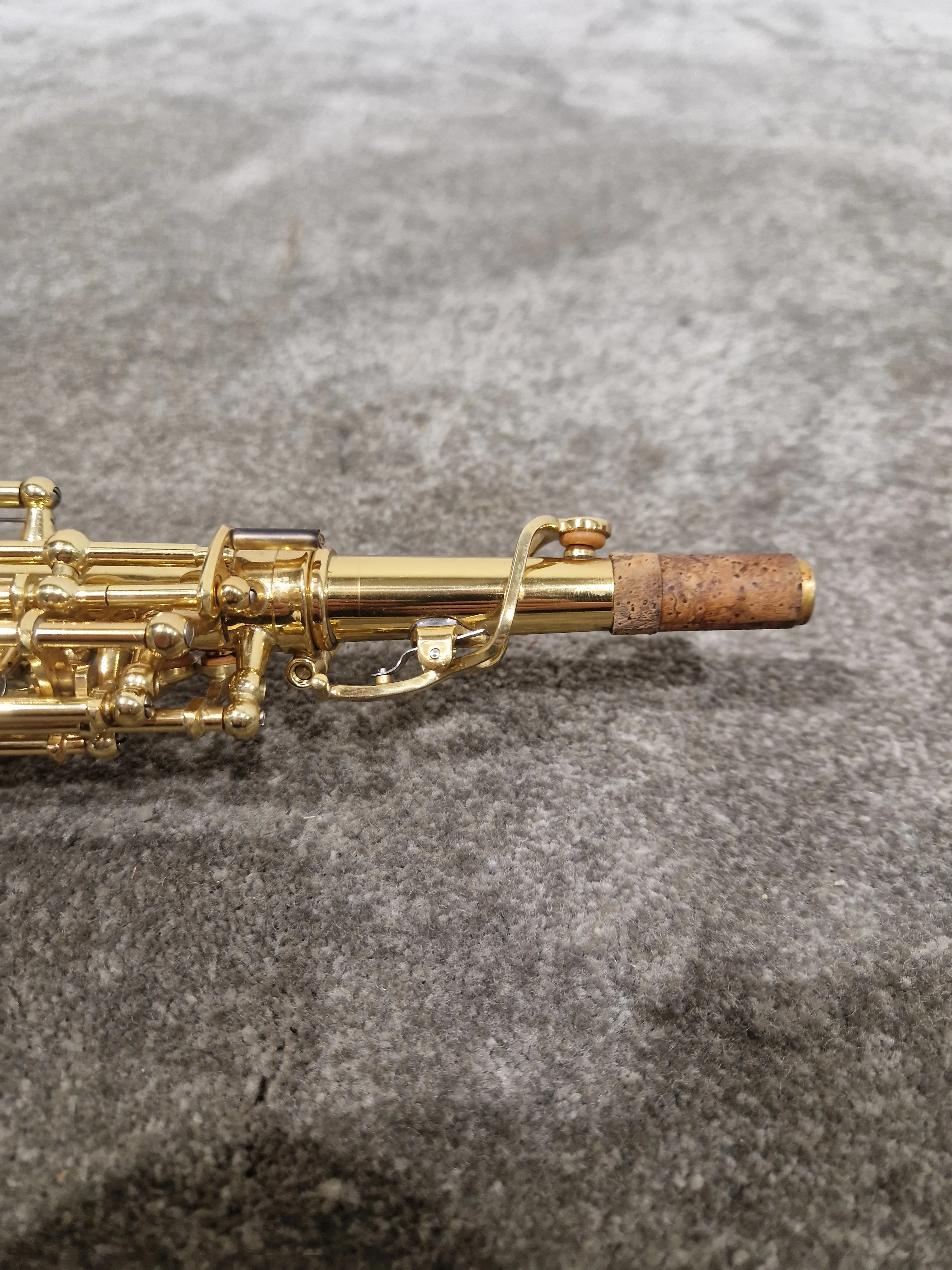 ASS 100 Soprano Saxophone - Soprano Saxophone - Gold Brass - Excellent w/ Hard Case - Image 4