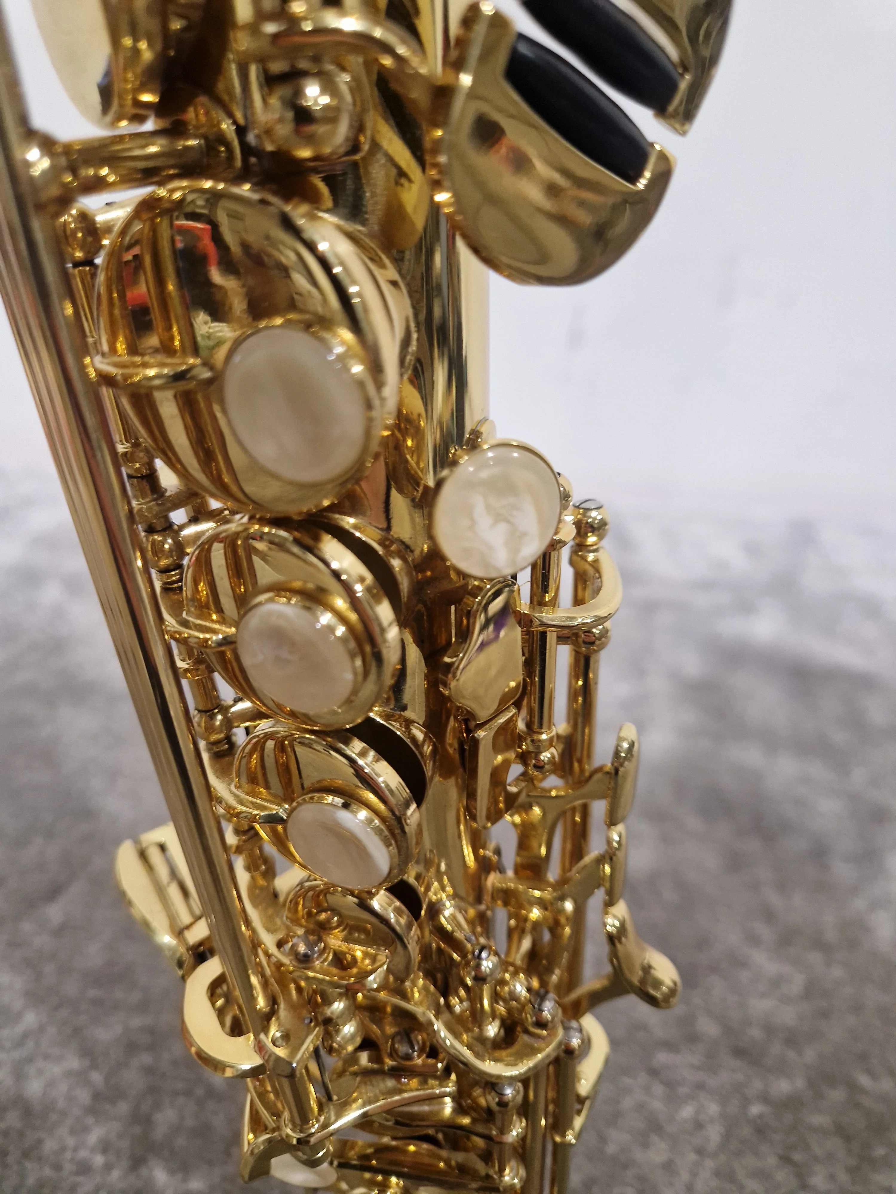 ASS 100 Soprano Saxophone - Soprano Saxophone - Gold Brass - Excellent w/ Hard Case - Image 5