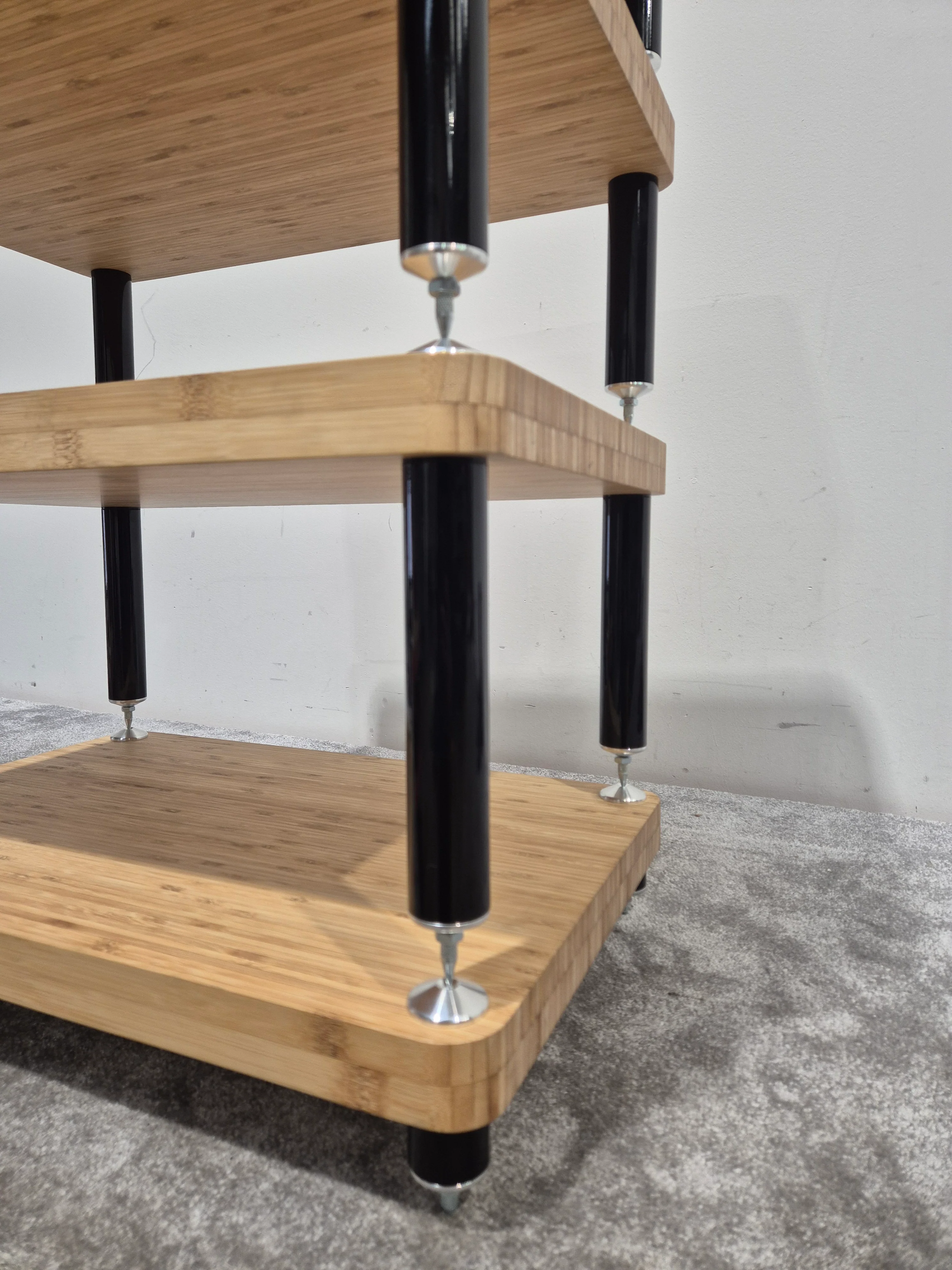 Atacama Evoque Eco 60-40 Modular Hi-fi Rack - Bamboo Construction, Vibration Dampening - Excellent - Image 3
