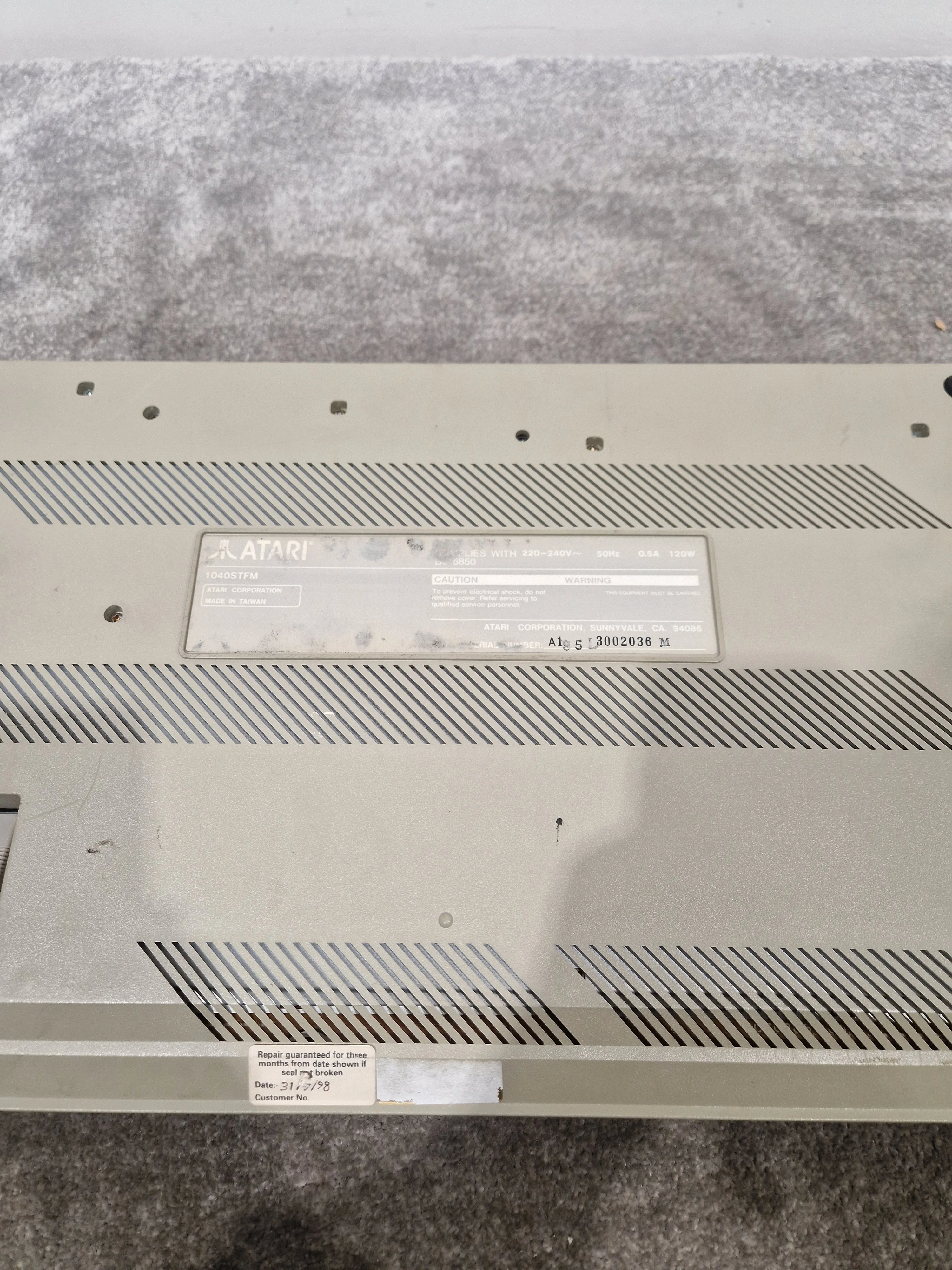 Atari 1040STFM - Classic Home Computer - Very Good w/ Mouse - Image 5