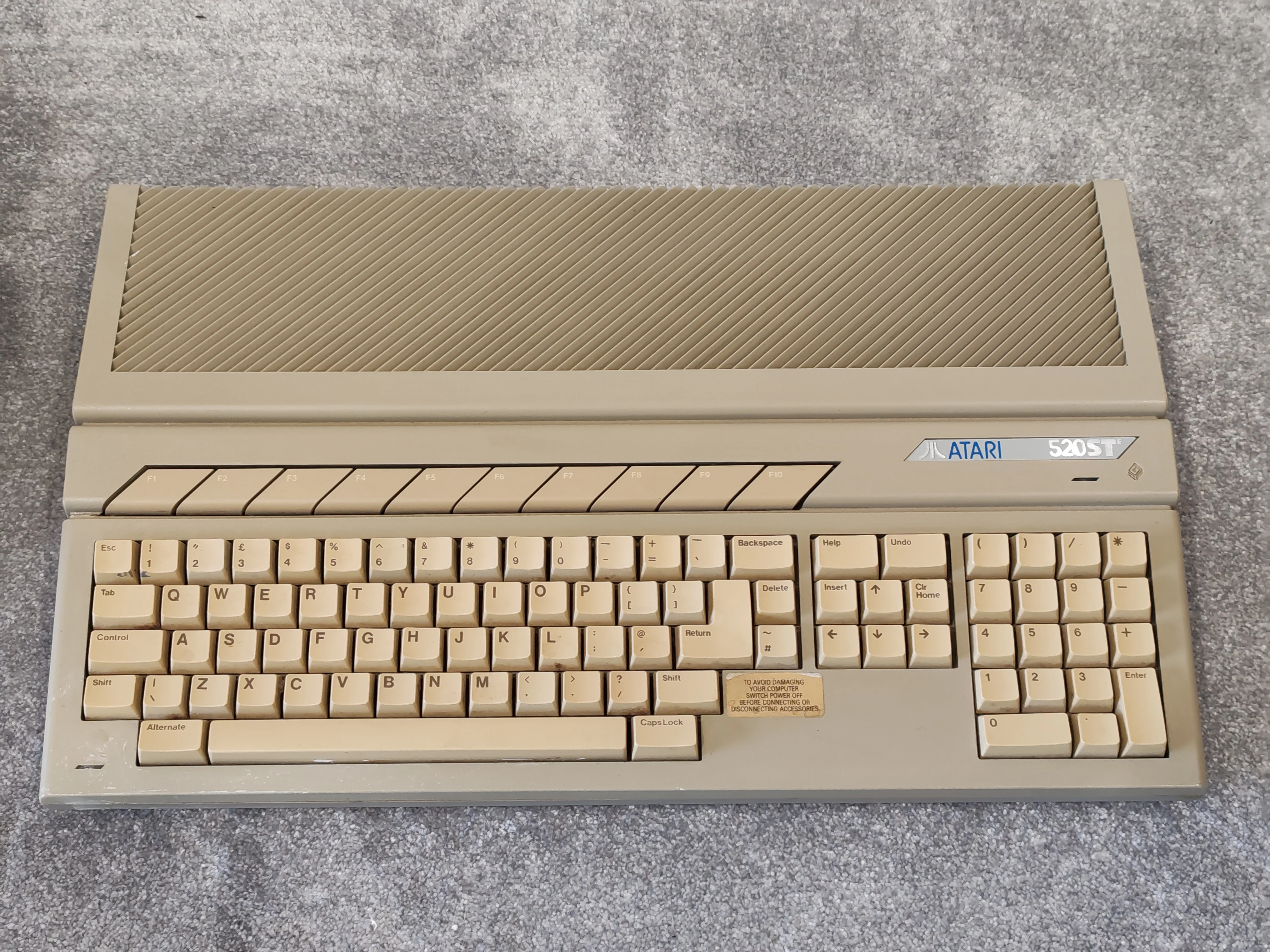 Atari 520 STE Music Production System w/ SM124 Monitor, 80MB Hard Drive, Mouse, Disks - Image 2
