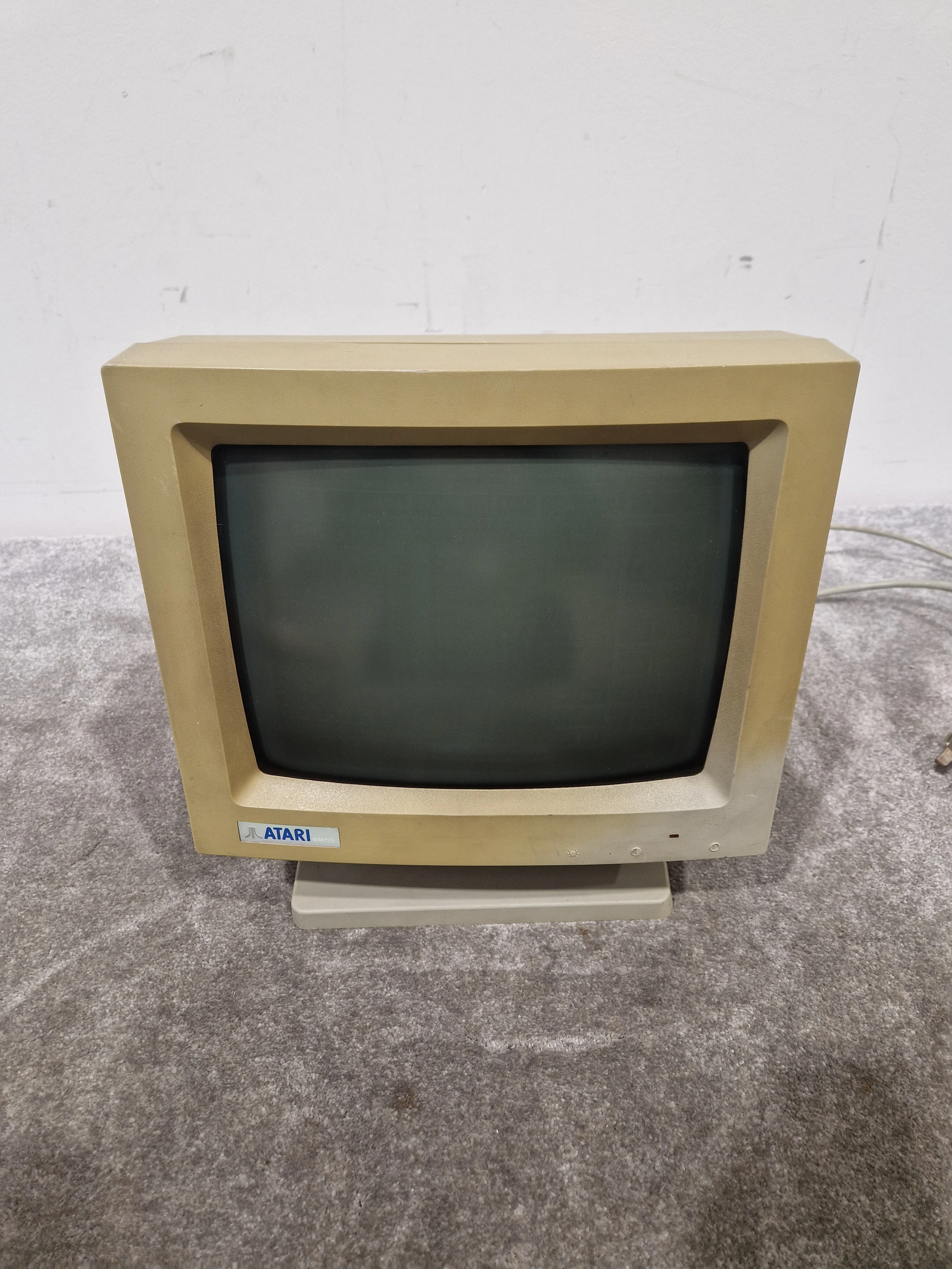Atari SM125 - High-Resolution Monochrome Monitor - Very Good w/ Power Supply - Image 2