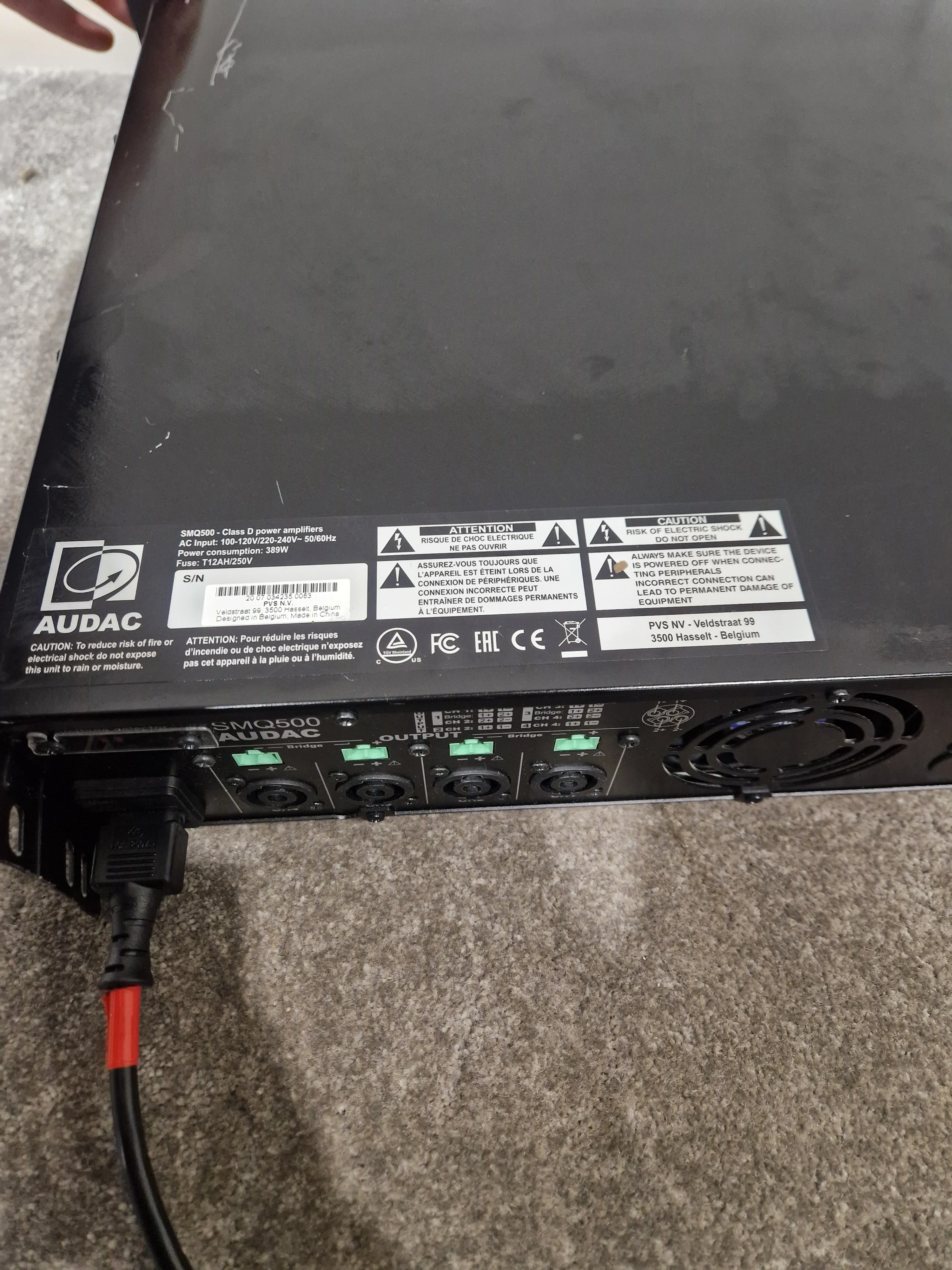 AUDAC SMQ500 - Power Amplifier - Good - Image 14