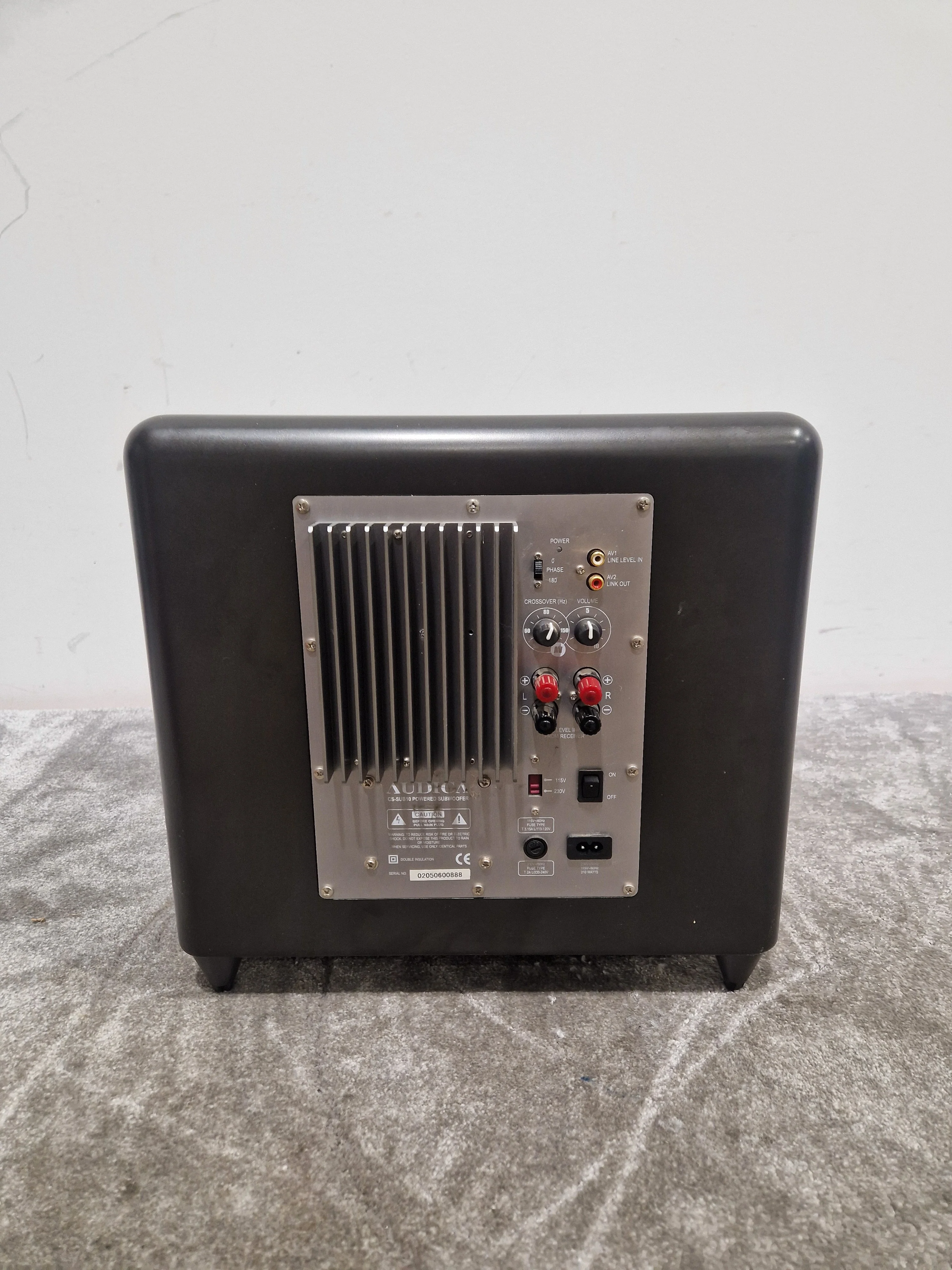Audica CS-SUB10 - High-Performance Subwoofer - Excellent w/ Original Box & Power Supply - Image 10
