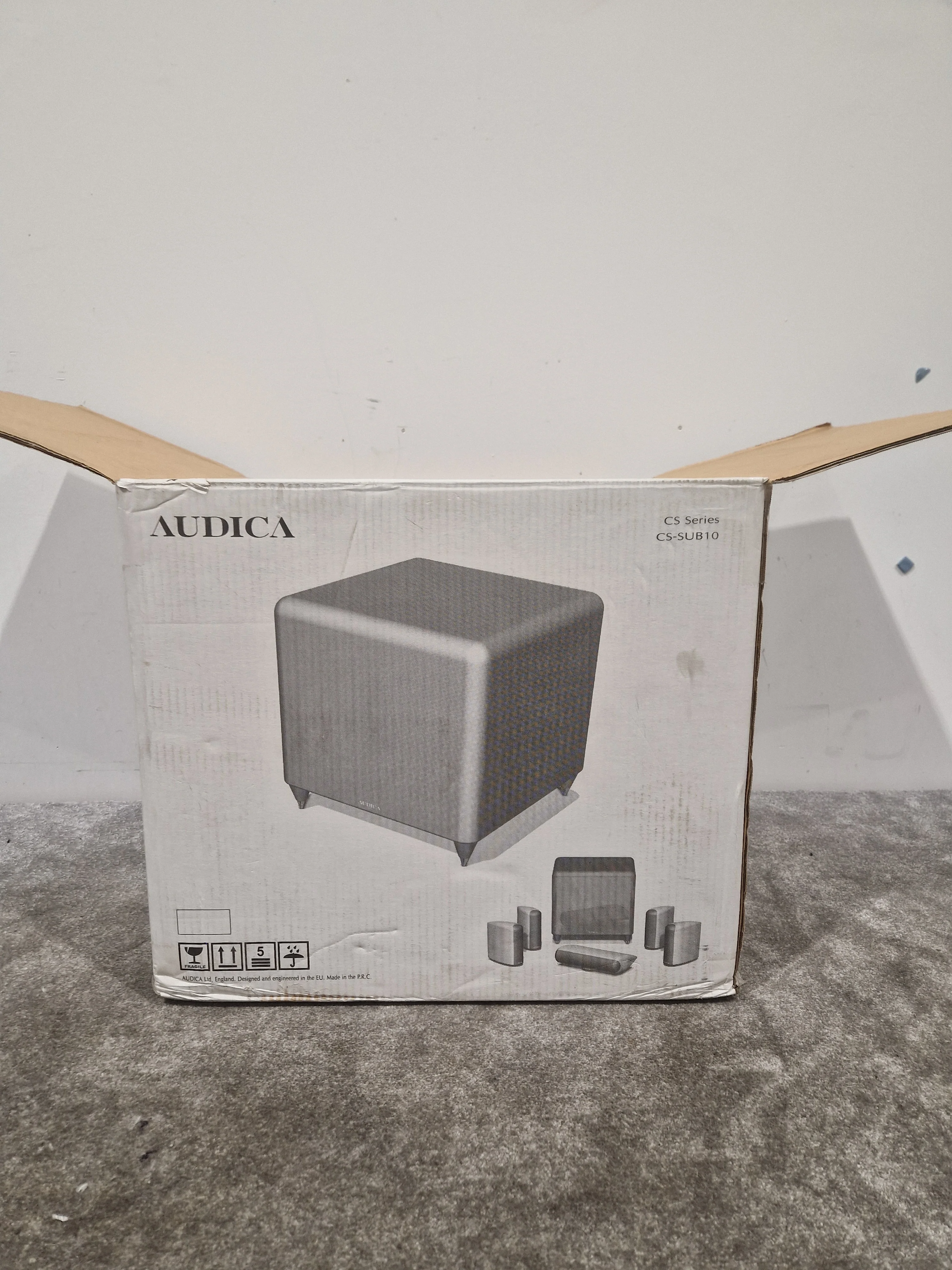 Audica CS-SUB10 - High-Performance Subwoofer - Excellent w/ Original Box & Power Supply - Image 12