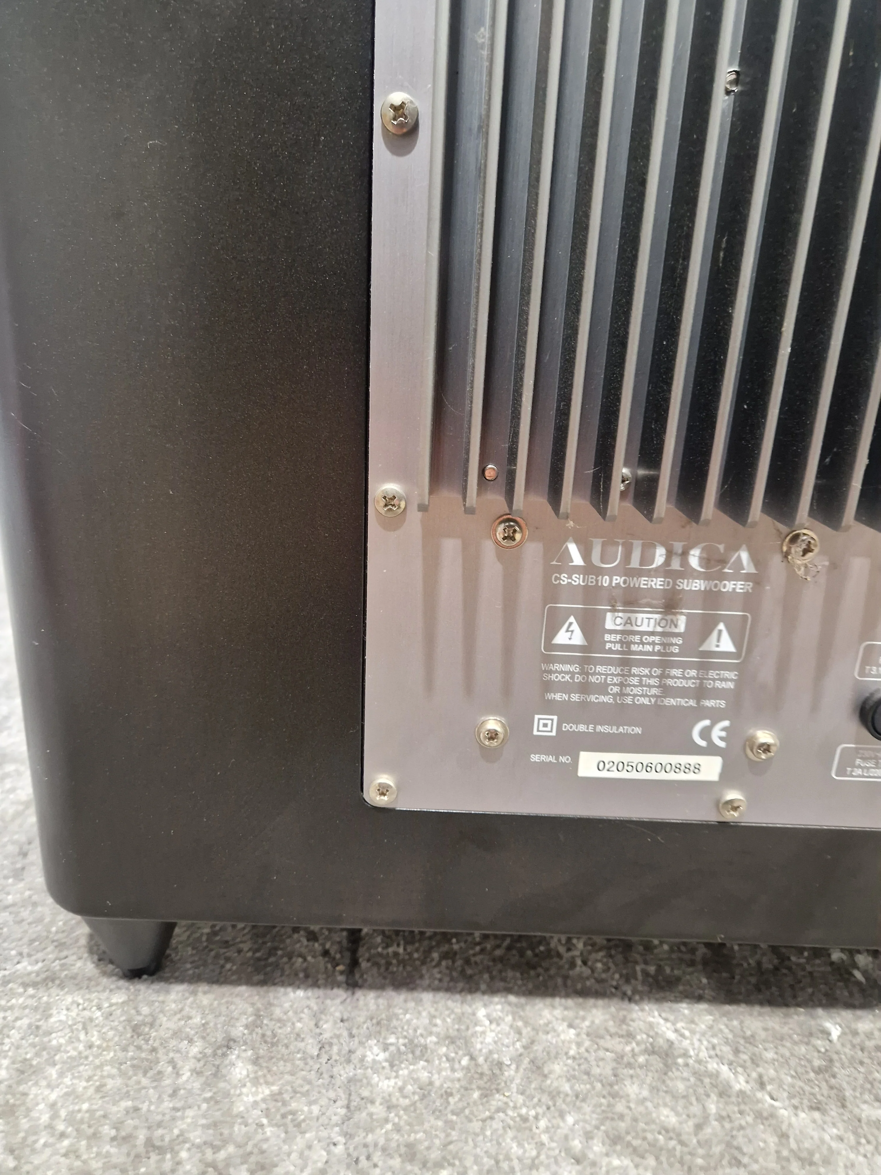 Audica CS-SUB10 - High-Performance Subwoofer - Excellent w/ Original Box & Power Supply - Image 5