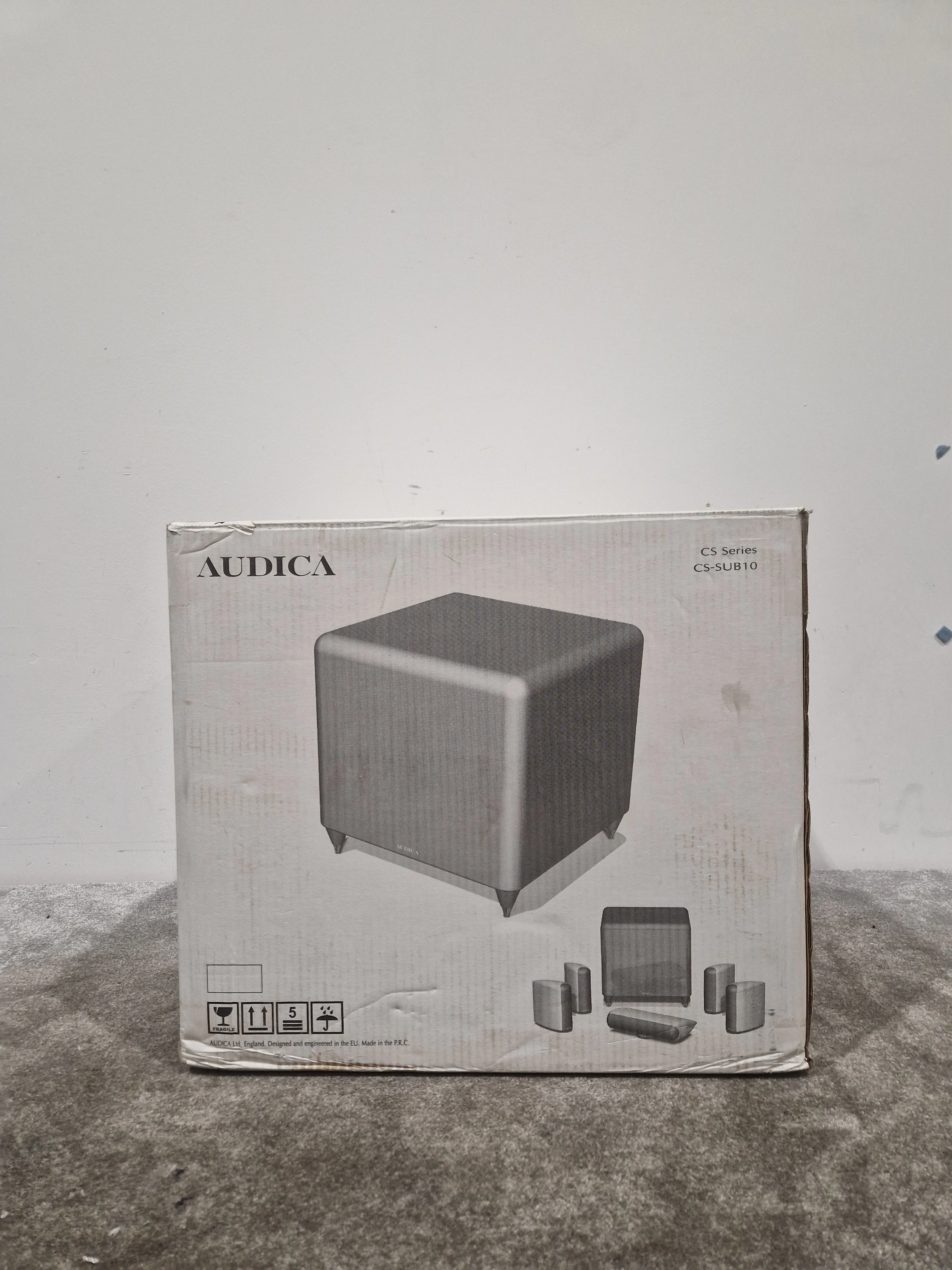 Audica CS-SUB10 - High-Performance Subwoofer - Excellent w/ Original Box & Power Supply - Image 7