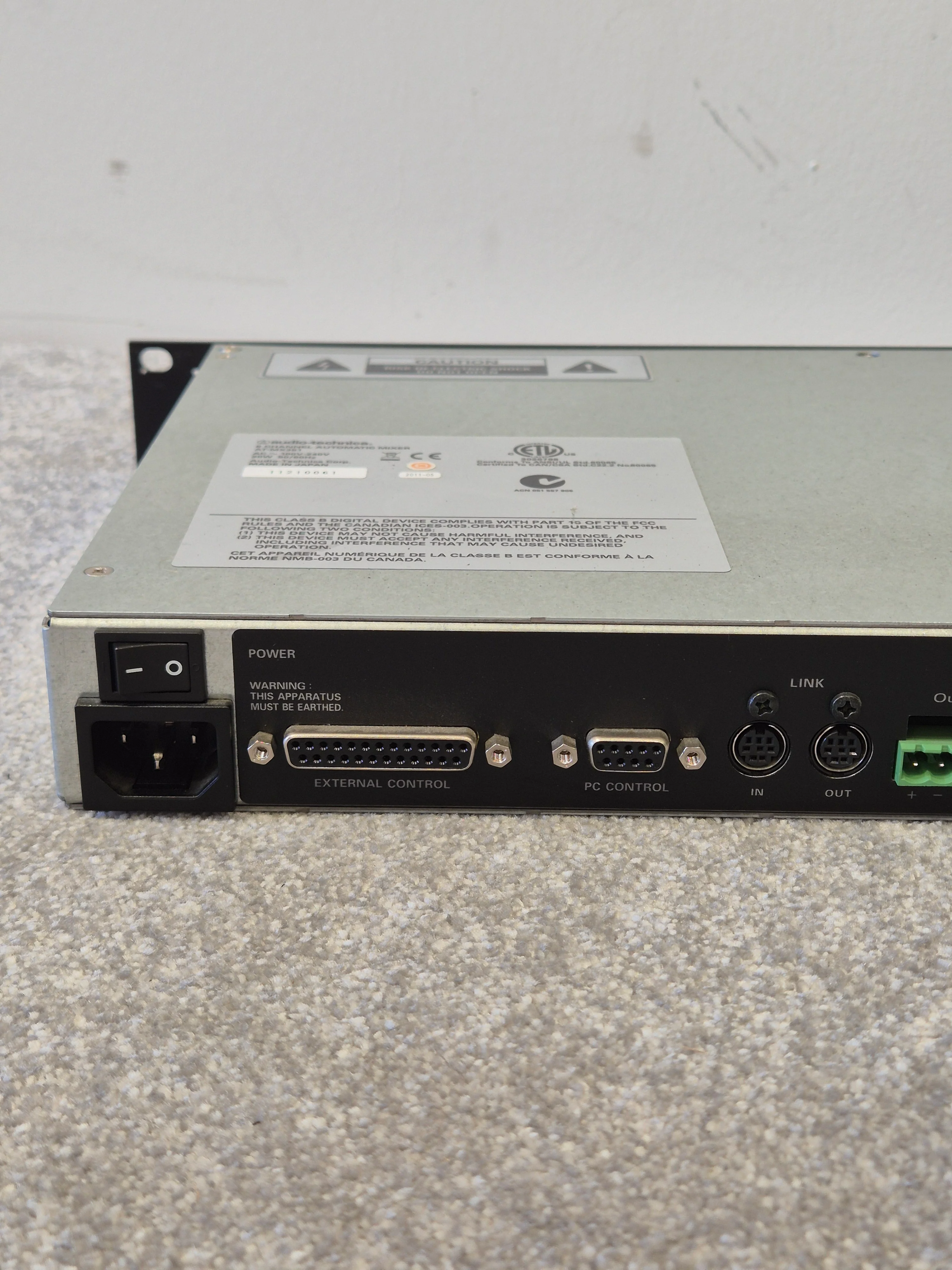Audio-Technica AT-MX381 - 8 Channel Mixer - Very Good - Image 8