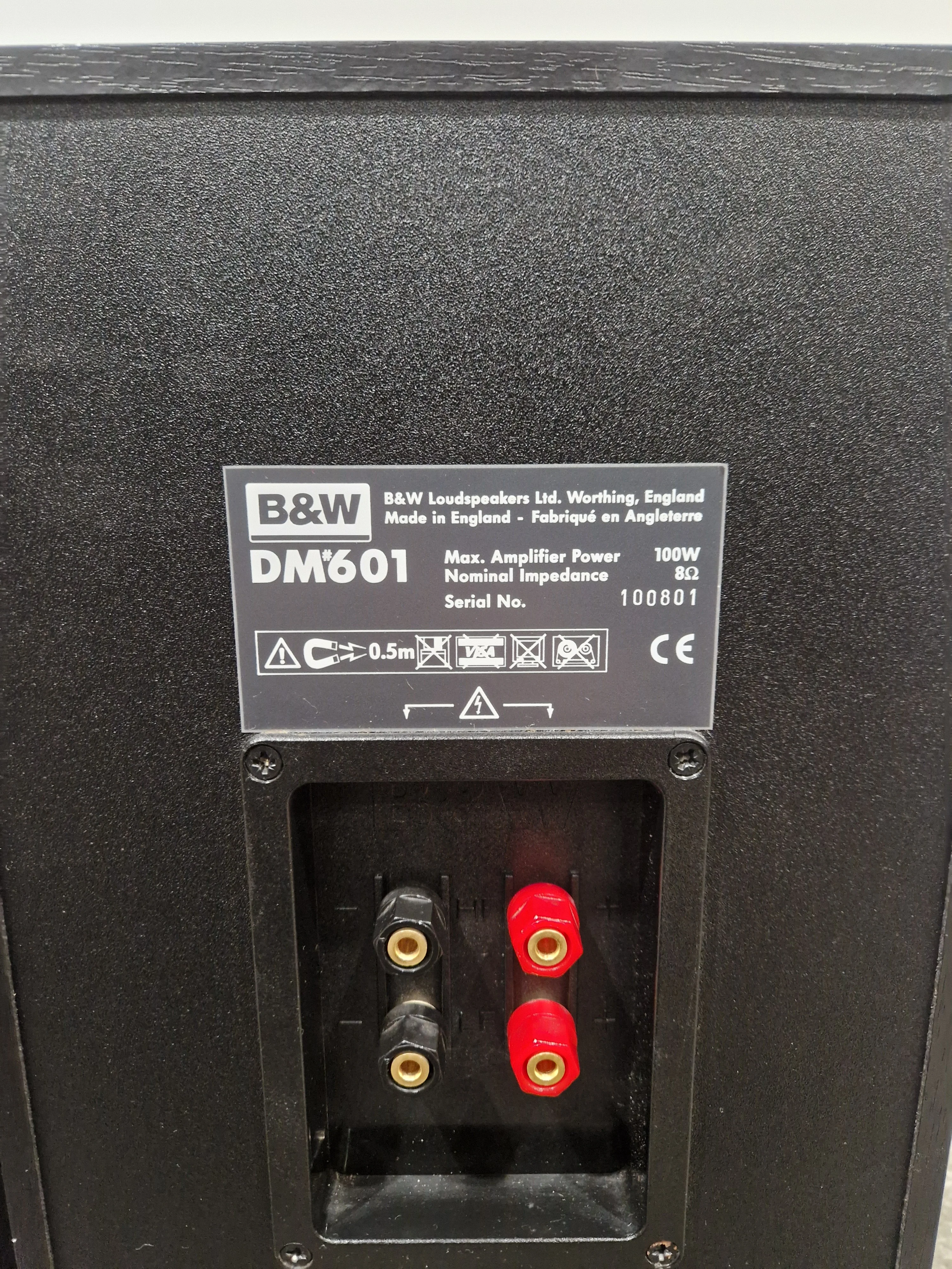 B&W DM601 Pair Speakers - Bookshelf Design - Excellent w/ Original Box - Image 20