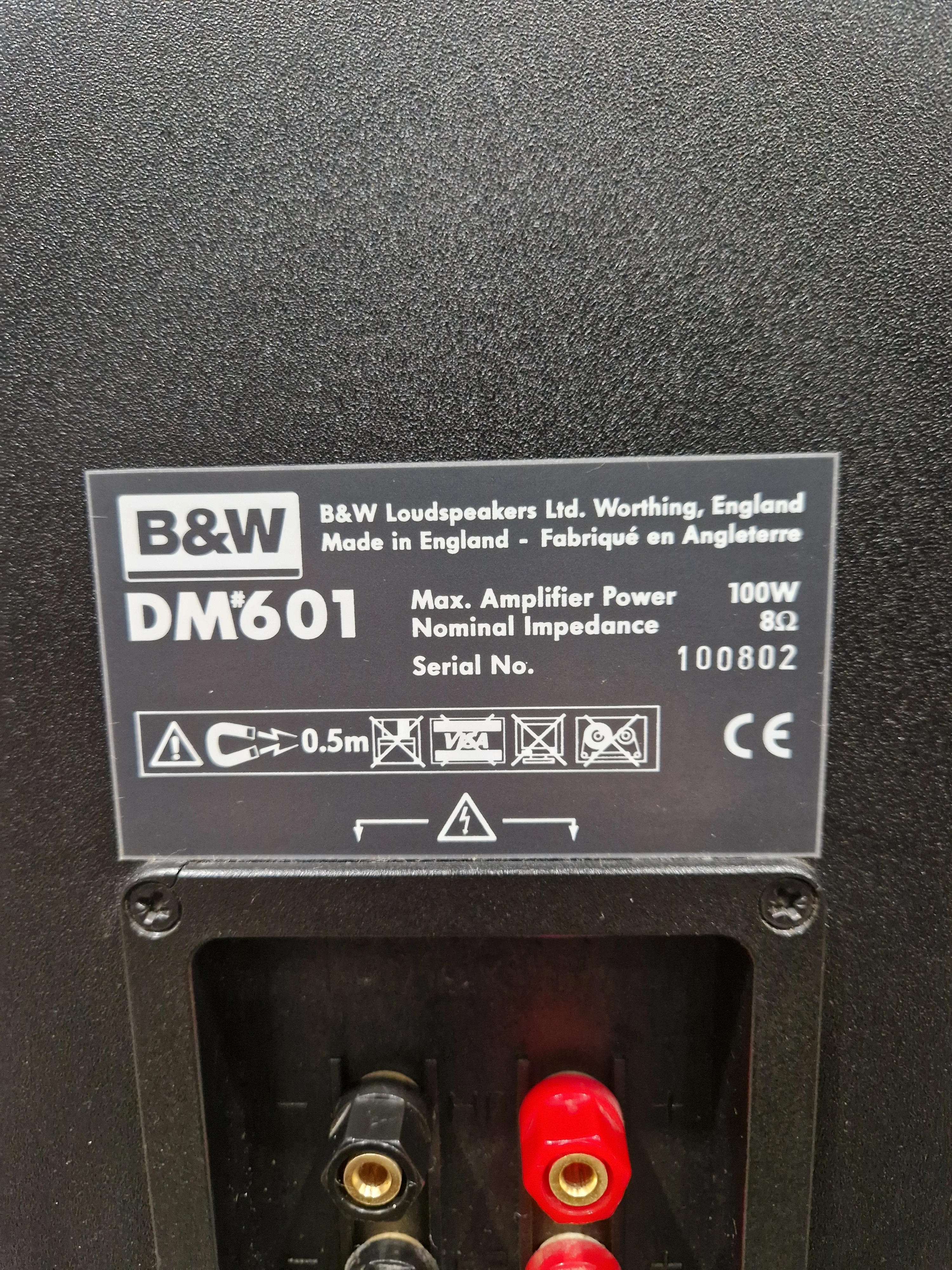 B&W DM601 Pair Speakers - Bookshelf Design - Excellent w/ Original Box - Image 21
