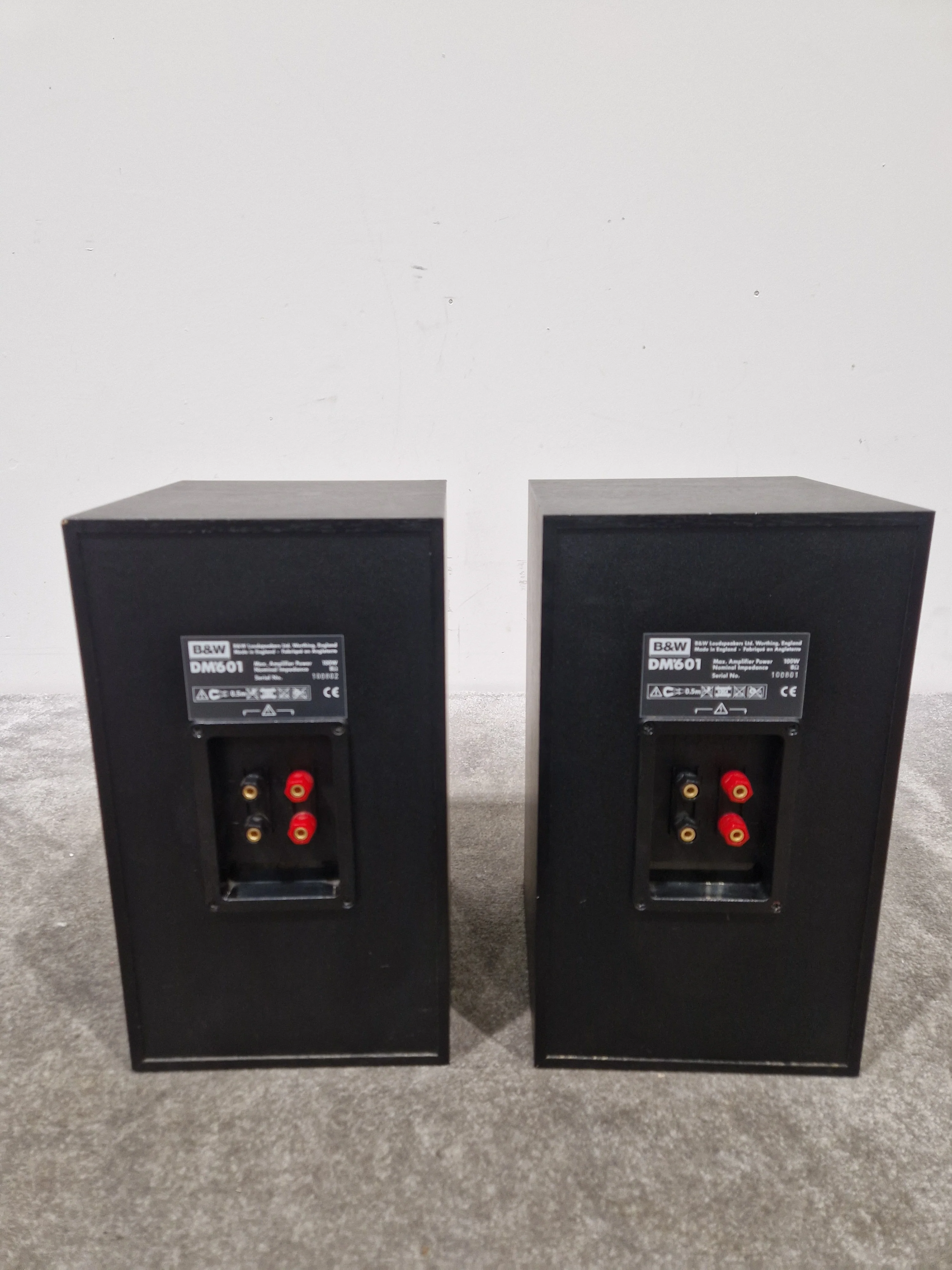B&W DM601 Pair Speakers - Bookshelf Design - Excellent w/ Original Box - Image 7