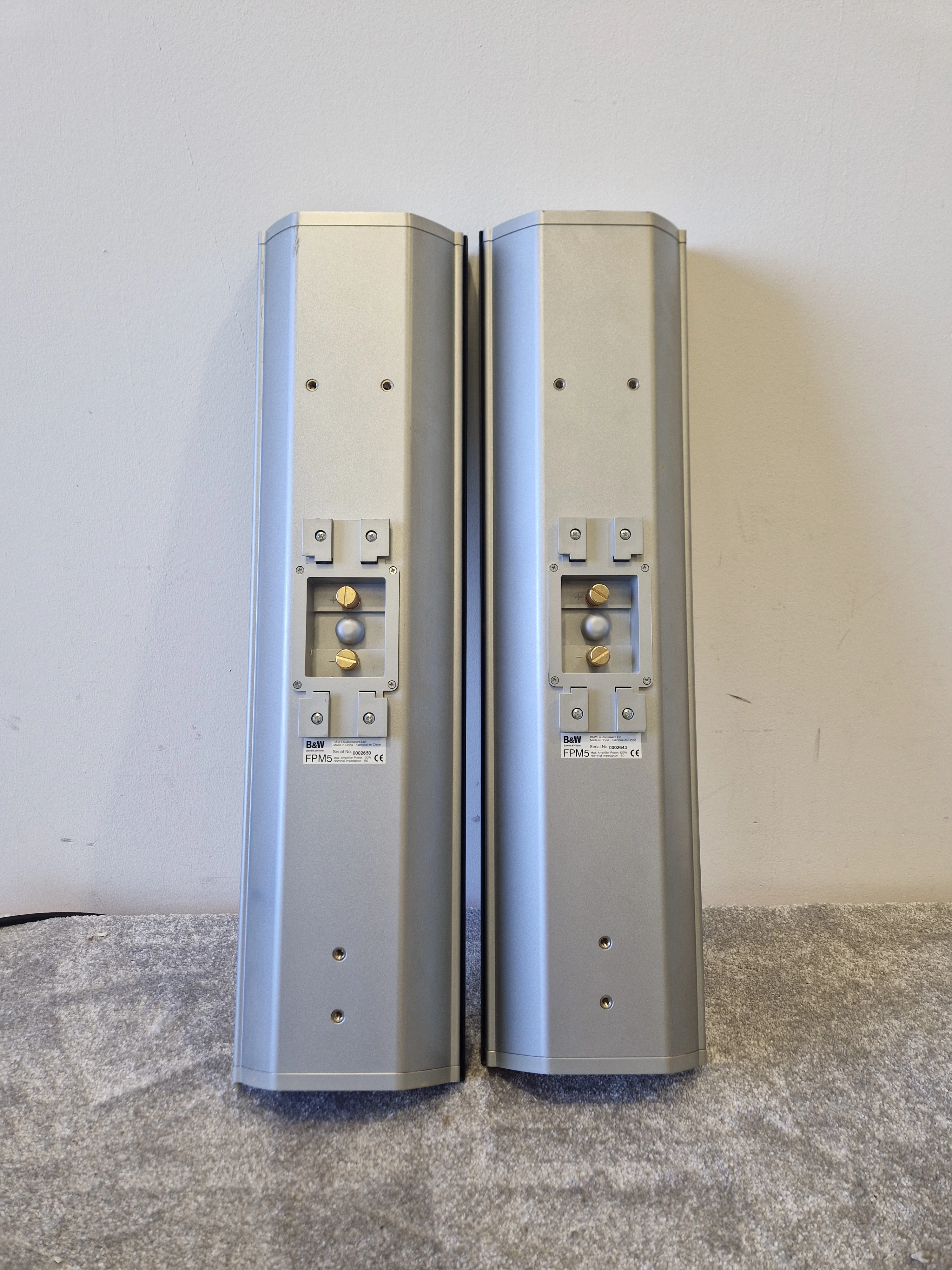 Bowers & Wilkins FPM5 On-Wall Speakers (Pair) – Kevlar Drivers & Slim Profile Pair – Very Good - Image 2