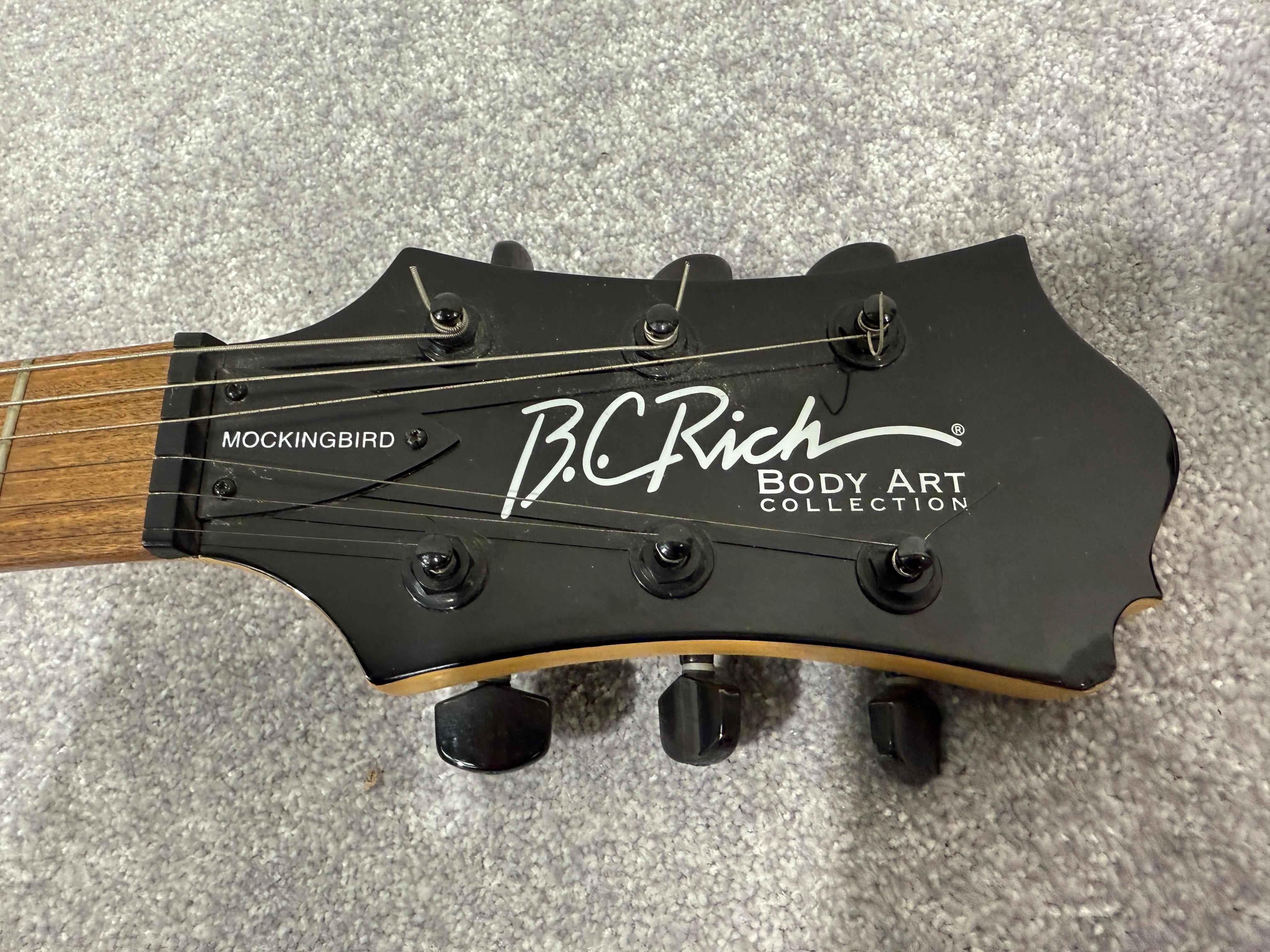 BC Rich Mockingbird Electric Guitar - Body Art Collection with Ritter Soft Case - Image 6