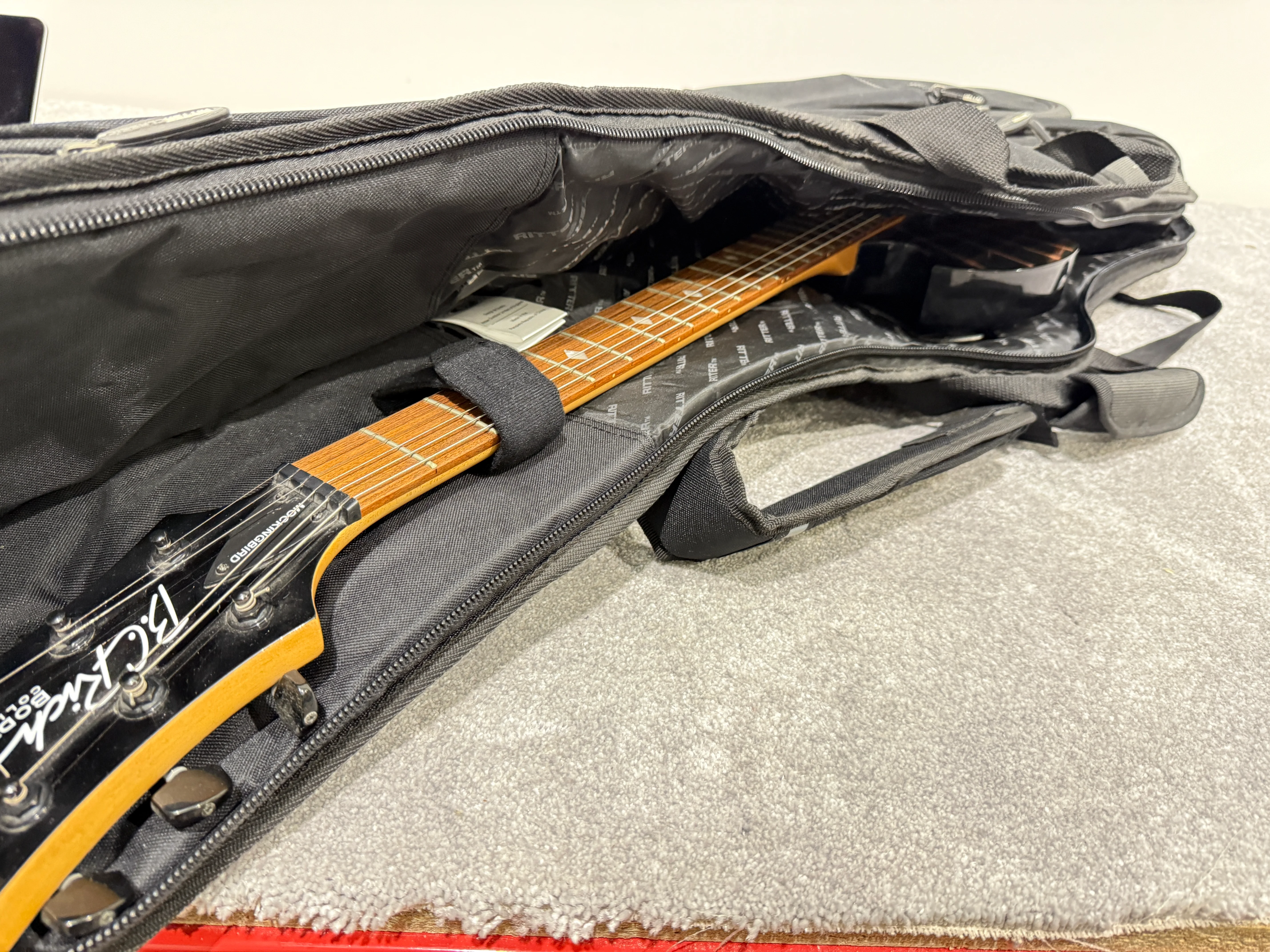 BC Rich Mockingbird Electric Guitar - Body Art Collection with Ritter Soft Case - Image 9