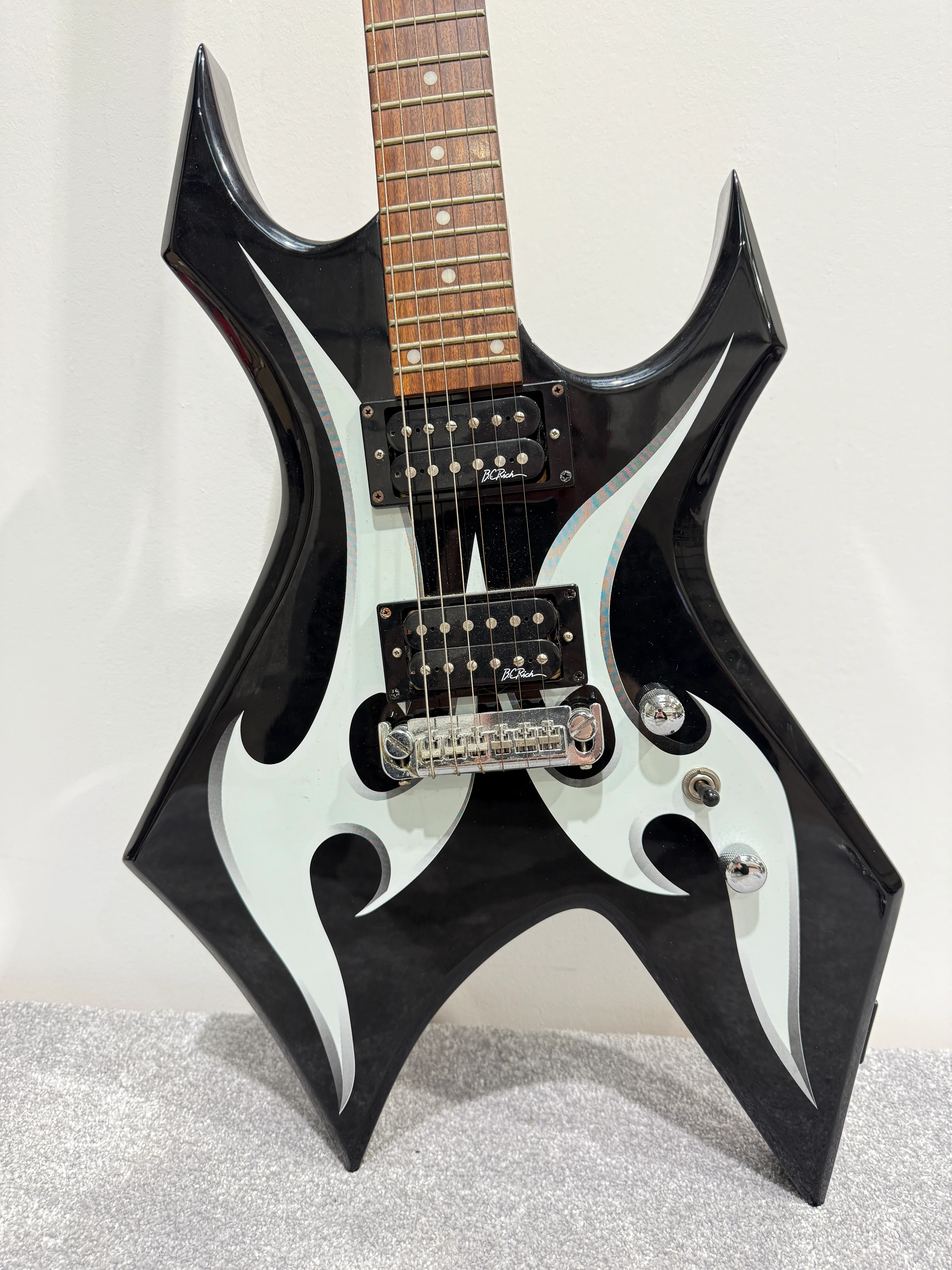 BC Rich Warlock Metal Electric Guitar with New Strap, Strings and Softcase - Image 21