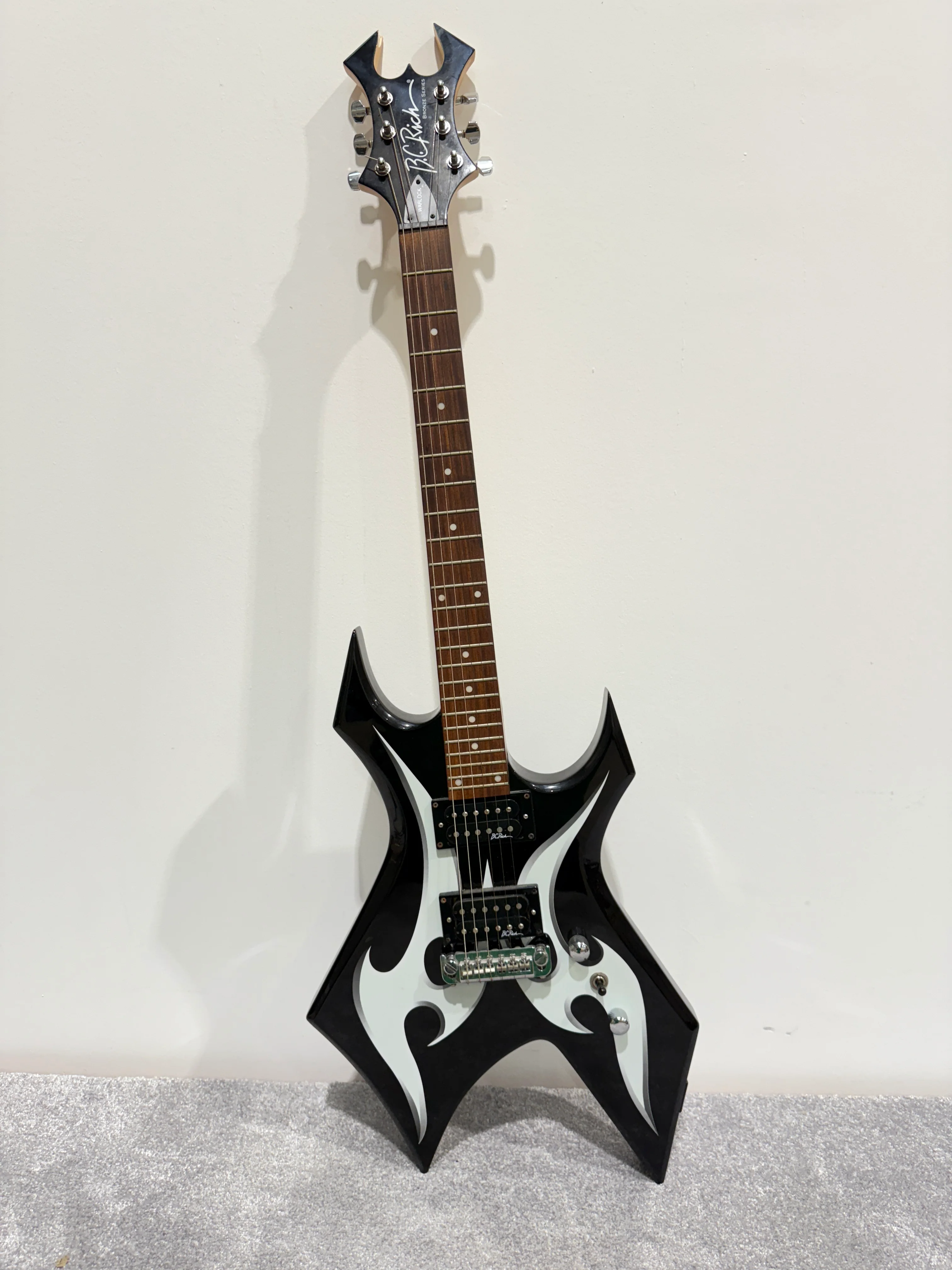 BC Rich Warlock Metal Electric Guitar with New Strap, Strings and Softcase - Image 22